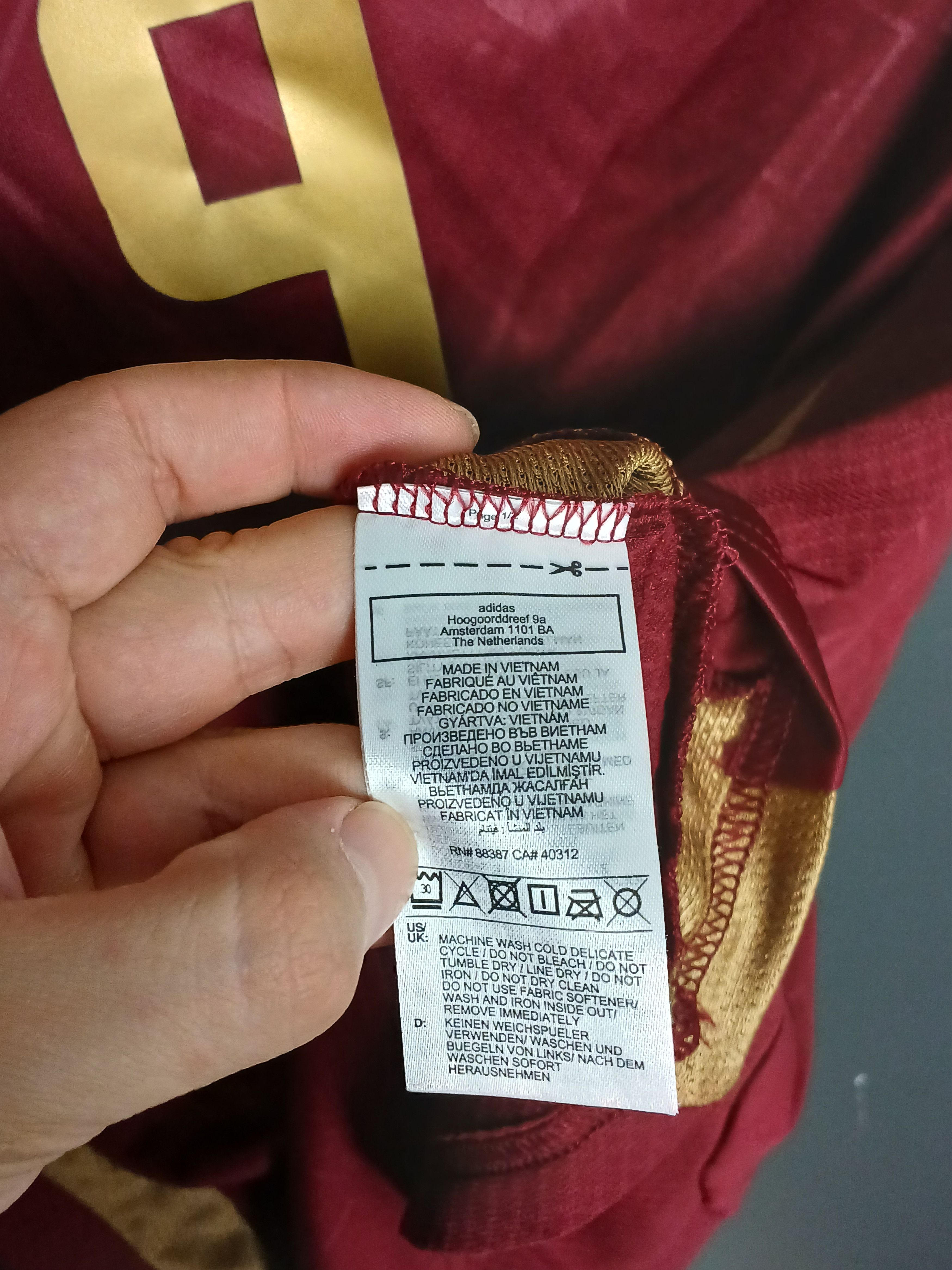 Adidas New Belgium 2024 Home De Bruyne Football Jersey T-Shirt Size US XS / EU 42 / 0 - 9 Thumbnail