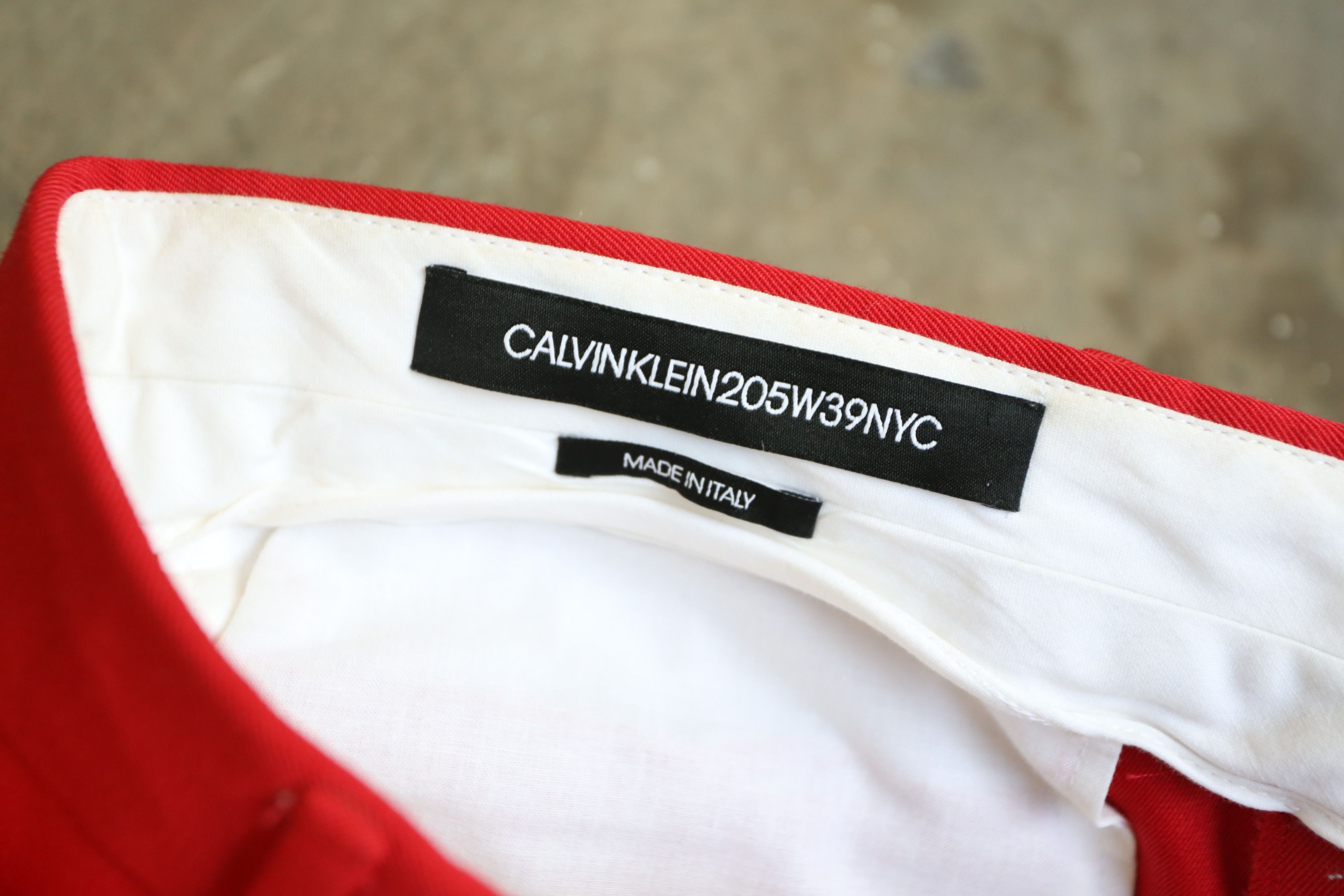 Calvin Klein 205W39NYC CK 205W39NYC - F/W 18 - Uniform Pant w/ Side Stripe Scarlet Size US 30 / EU 46 - 7 Thumbnail
