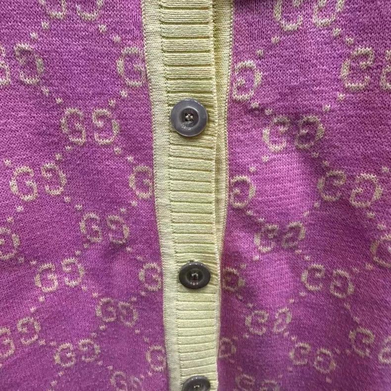 Gucci Gucci Yellow pink old flower gg full print cardigan swester Size US XS / EU 42 / 0 - 3 Thumbnail