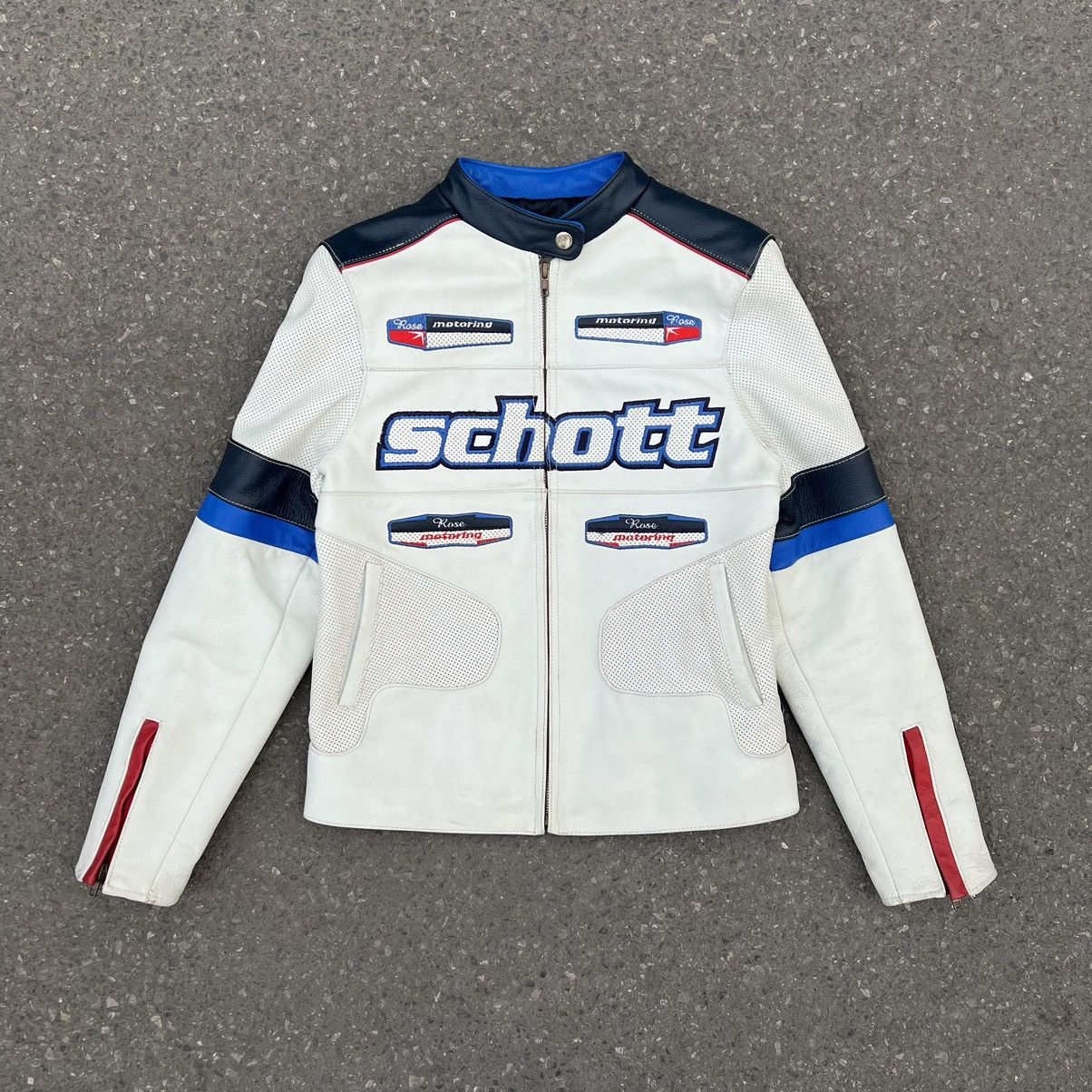 【vintage】schott jacket ideal zip white L Buy Legendary Perfecto® jacket, lambskin leather Schott NYC