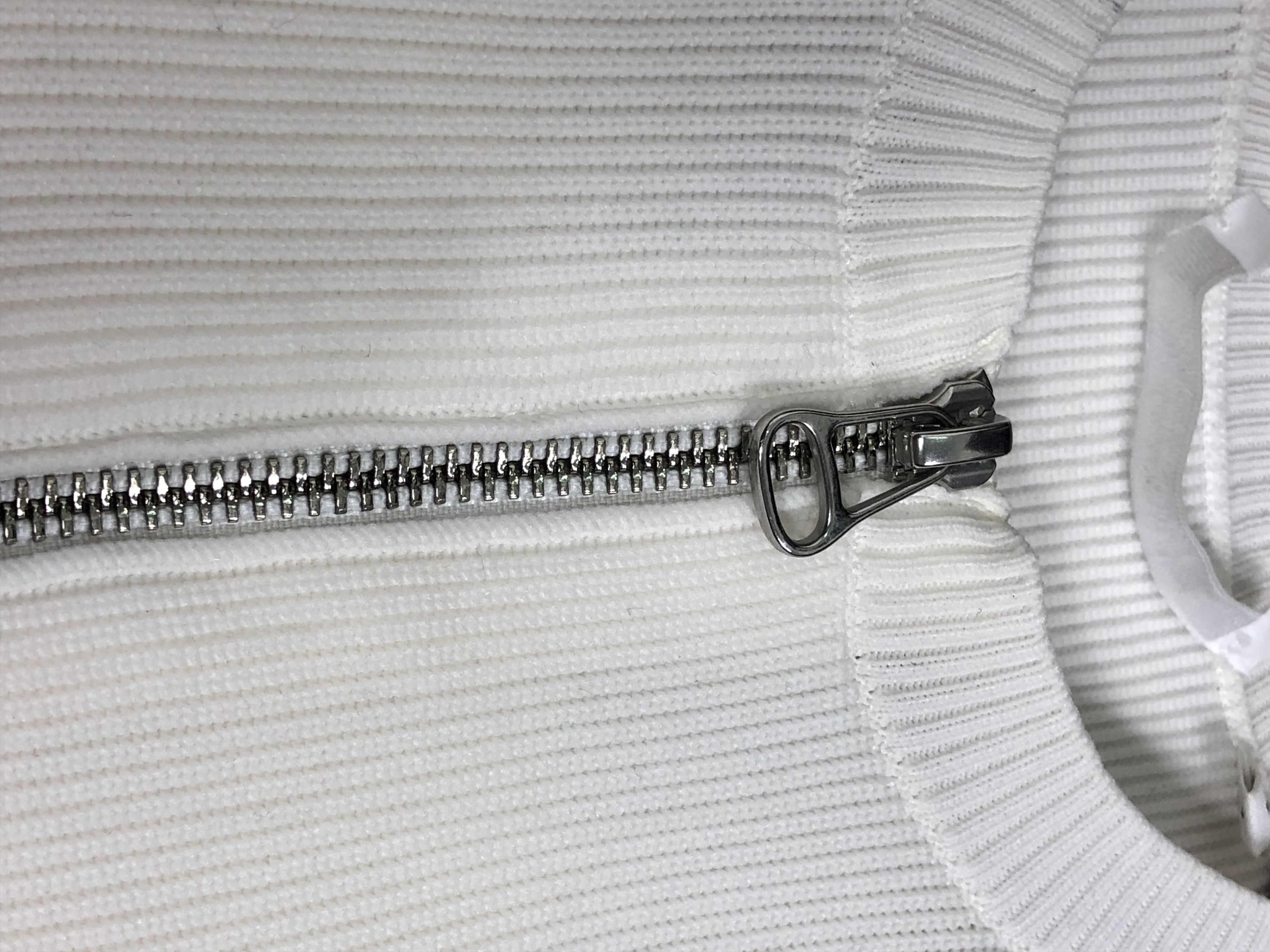 Helmut Lang RIBBED KNIT BODYFIT ZIPPERNECK S/S Size XS / US 0-2 / IT 36-38 - 7 Thumbnail
