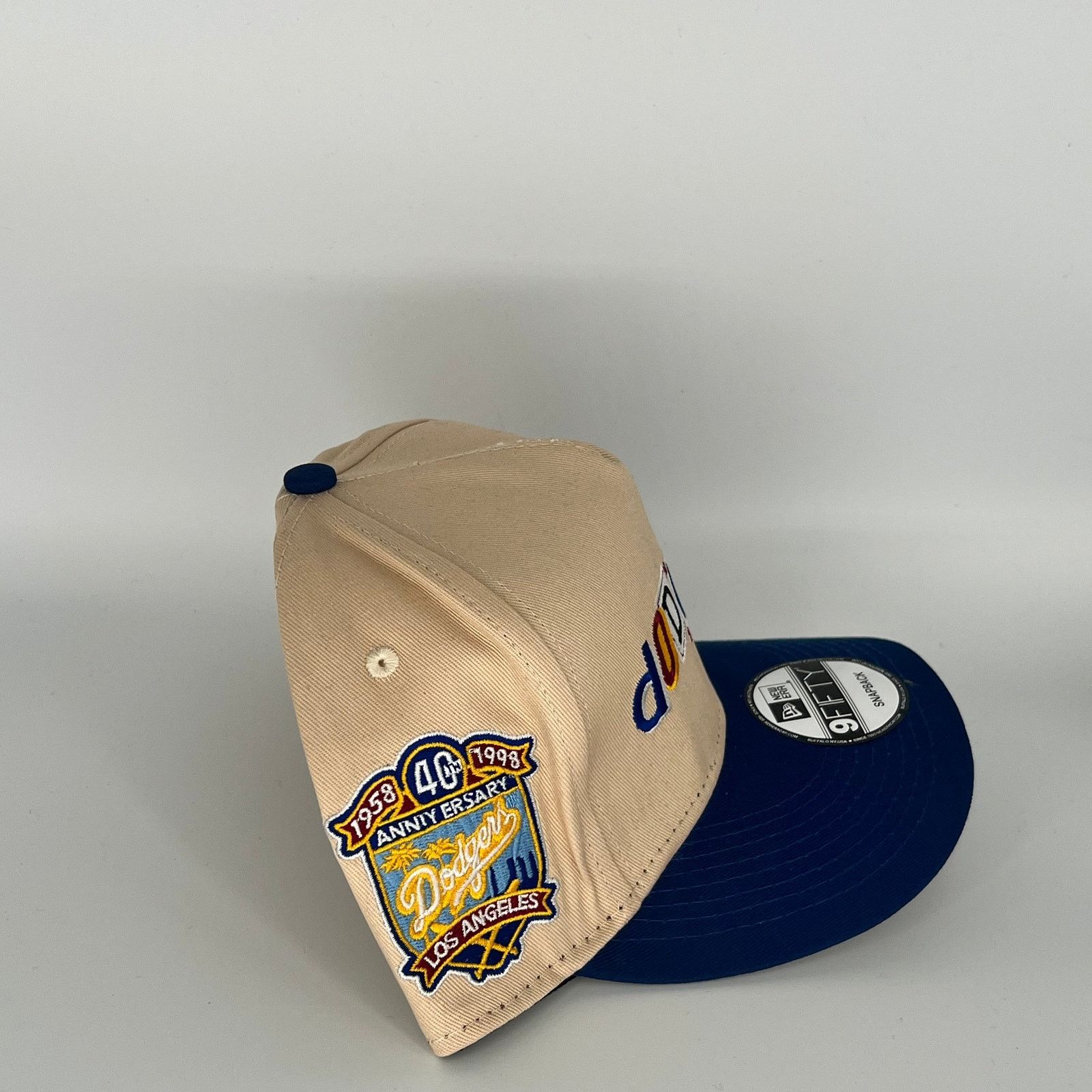New Era Camel (Tan) Navy Blue Los Angeles Dodgers 40TH Anniversary Size ONE SIZE - 3 Thumbnail