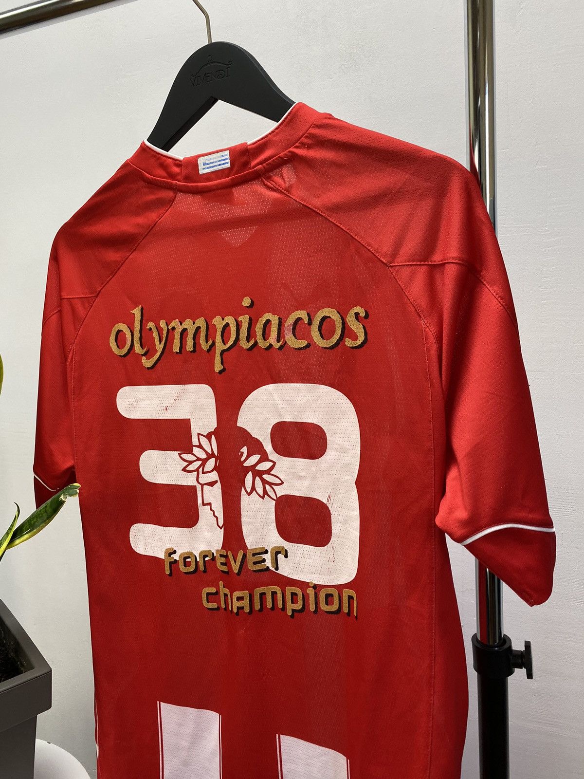 Puma × Vintage Olympiacos Piraeus 2010 2011 #38 Home Kit Jersey Champions M Size US M / EU 48-50 / 2 - 14 Thumbnail