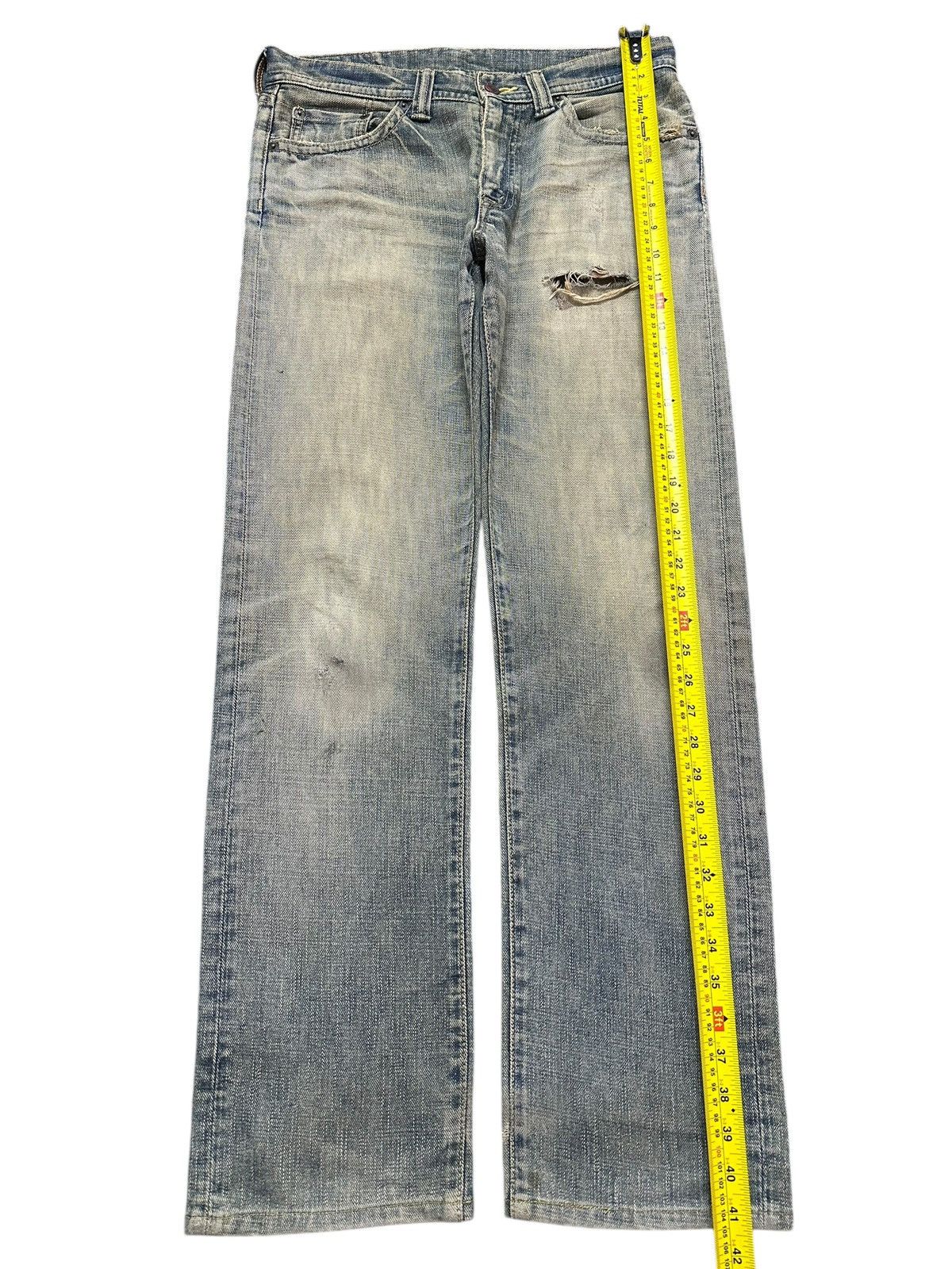 Japanese Brand Vintage Japanese Brand Blue Mud Wash Distress Style Loose Size US 31 - 12 Thumbnail