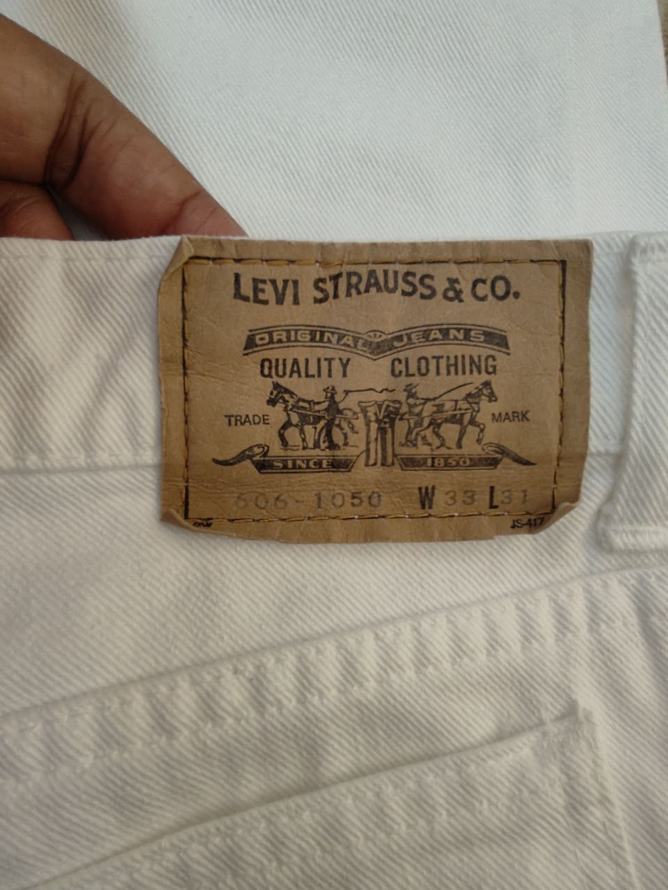 Levi's Vintage Levi’s 606 White Denim Size US 31 - 3 Thumbnail