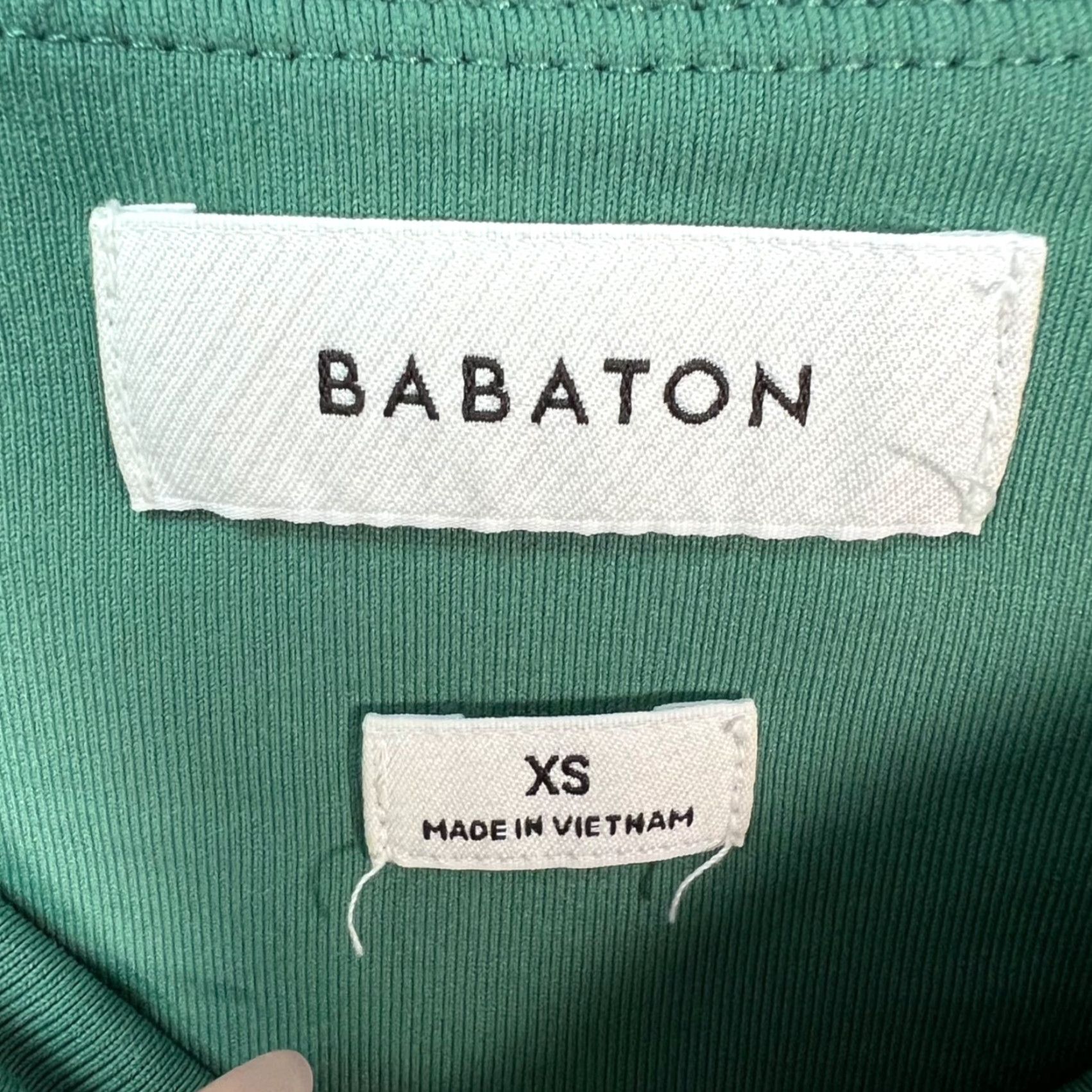 Vintage Babaton XS Green Tank Womens Stretch Knit Ribbed Sleeveless Classic Casual Shirt Top Size XS / US 0-2 / IT 36-38 - 3 Thumbnail