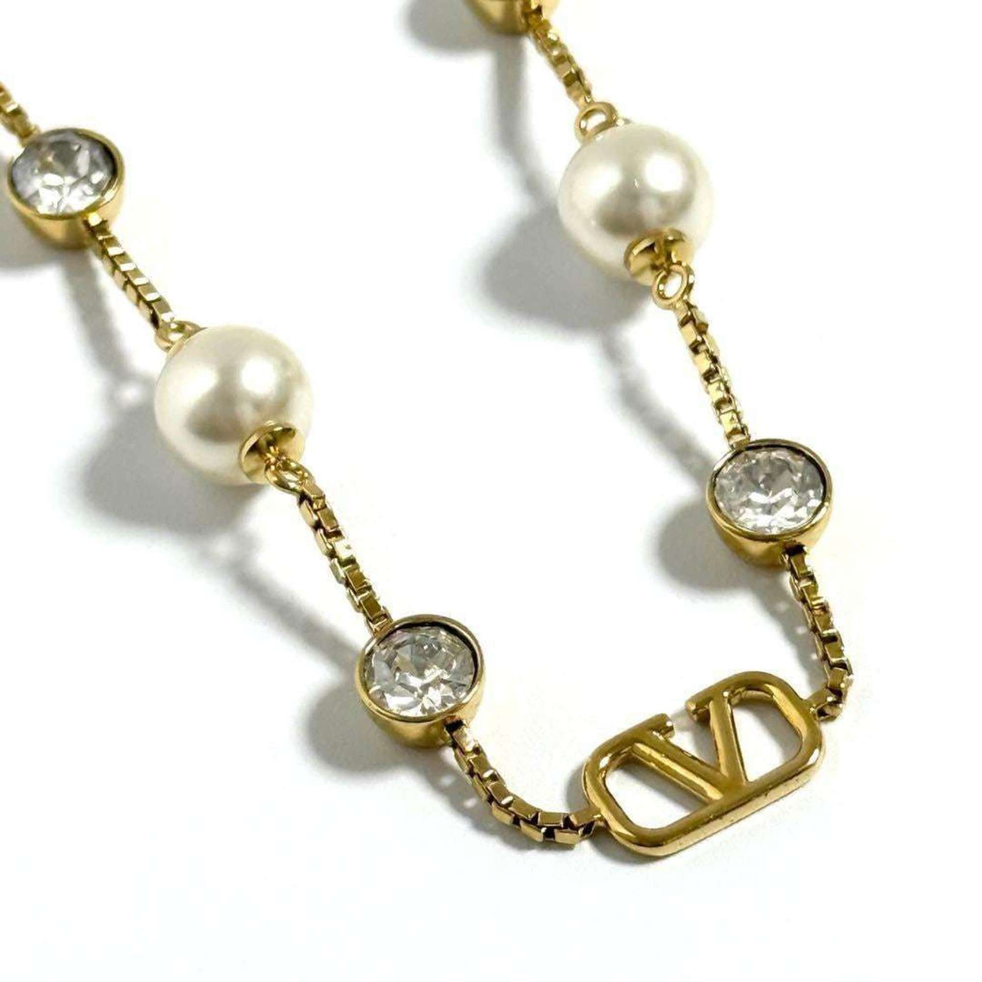 Valentino Valentino Women's Station V Logo Necklace Size ONE SIZE - 1 Thumbnail