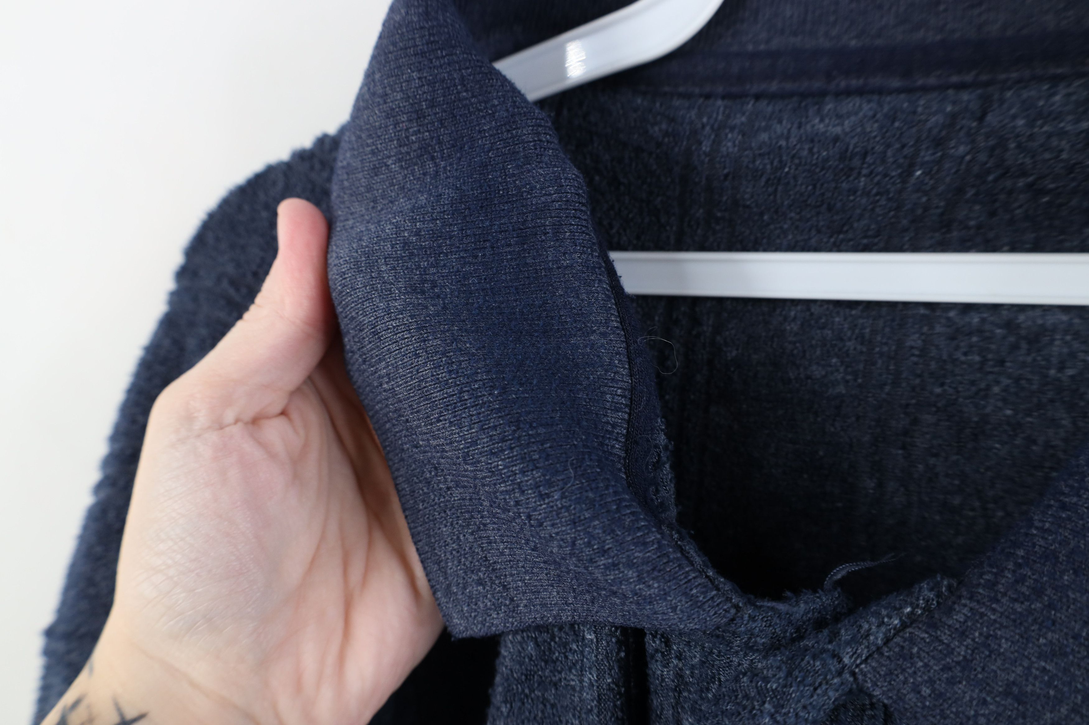Vintage Vintage 90s Streetwear Terry Cloth Fleece Collared Sweater Size US XXL / EU 58 / 5 - 10 Thumbnail