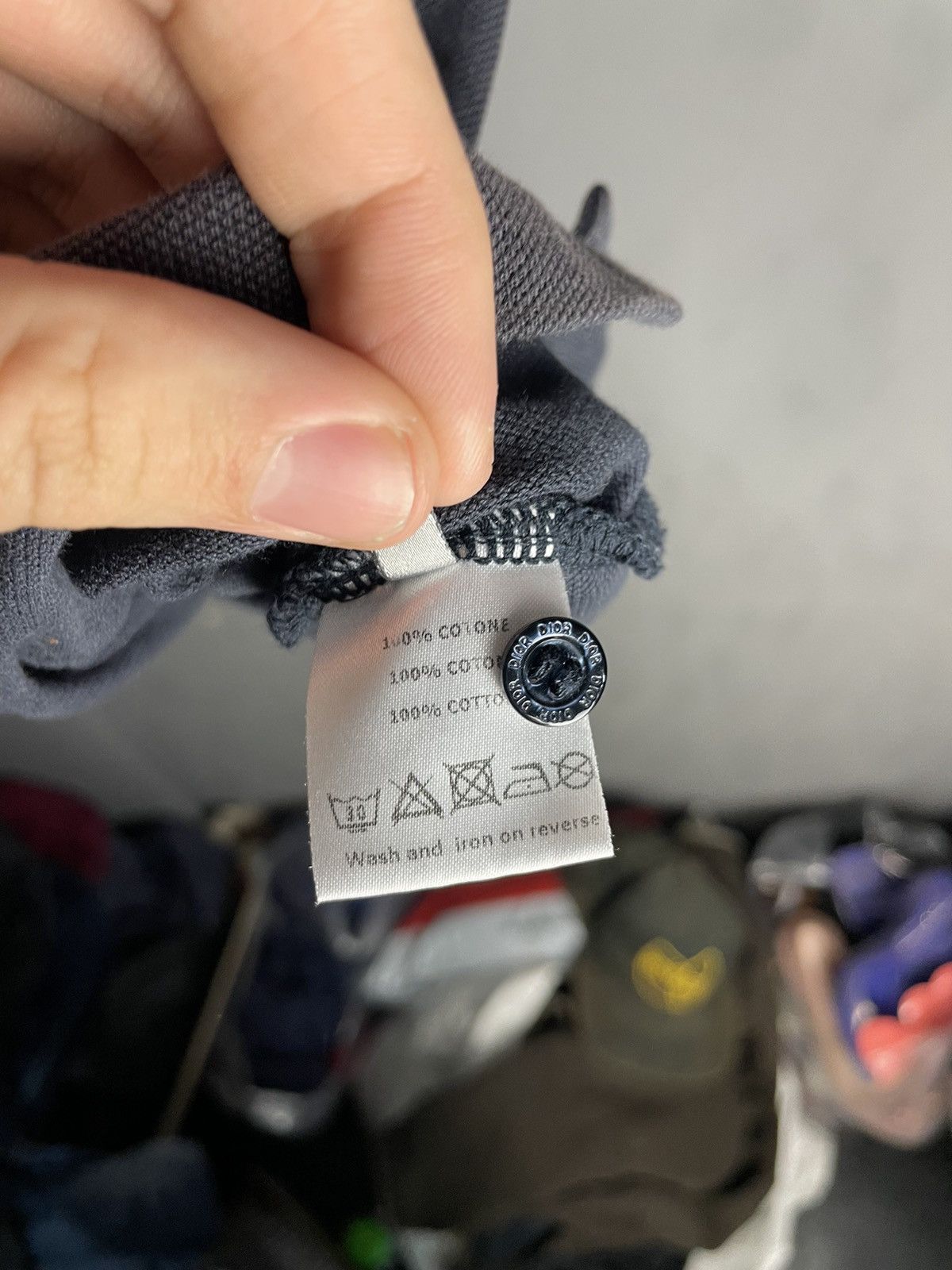 Dior Bee sun faded polo