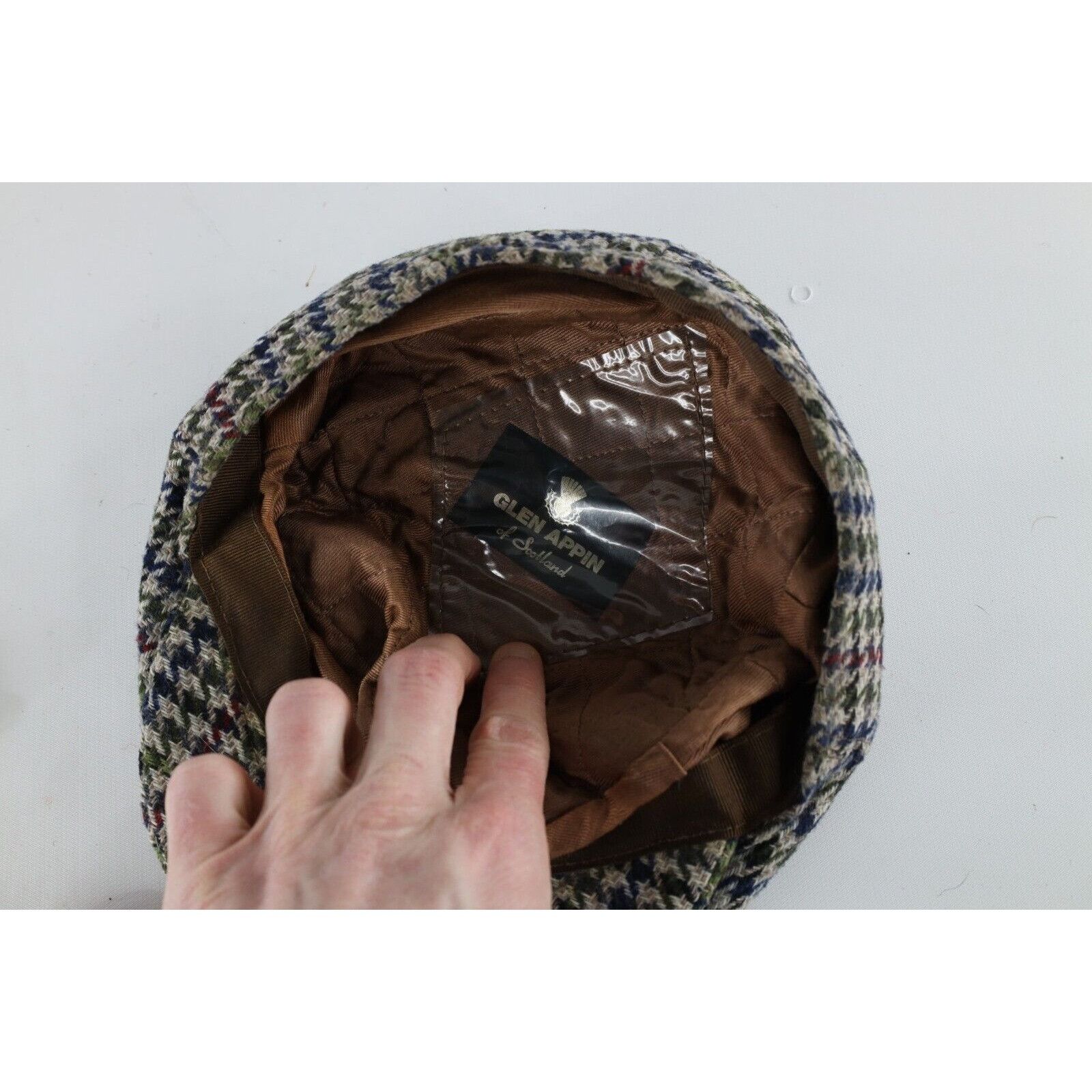 Vintage Vintage 70s Streetwear Quilted Wool Houndstooth Newsboy Hat Size ONE SIZE - 8 Thumbnail