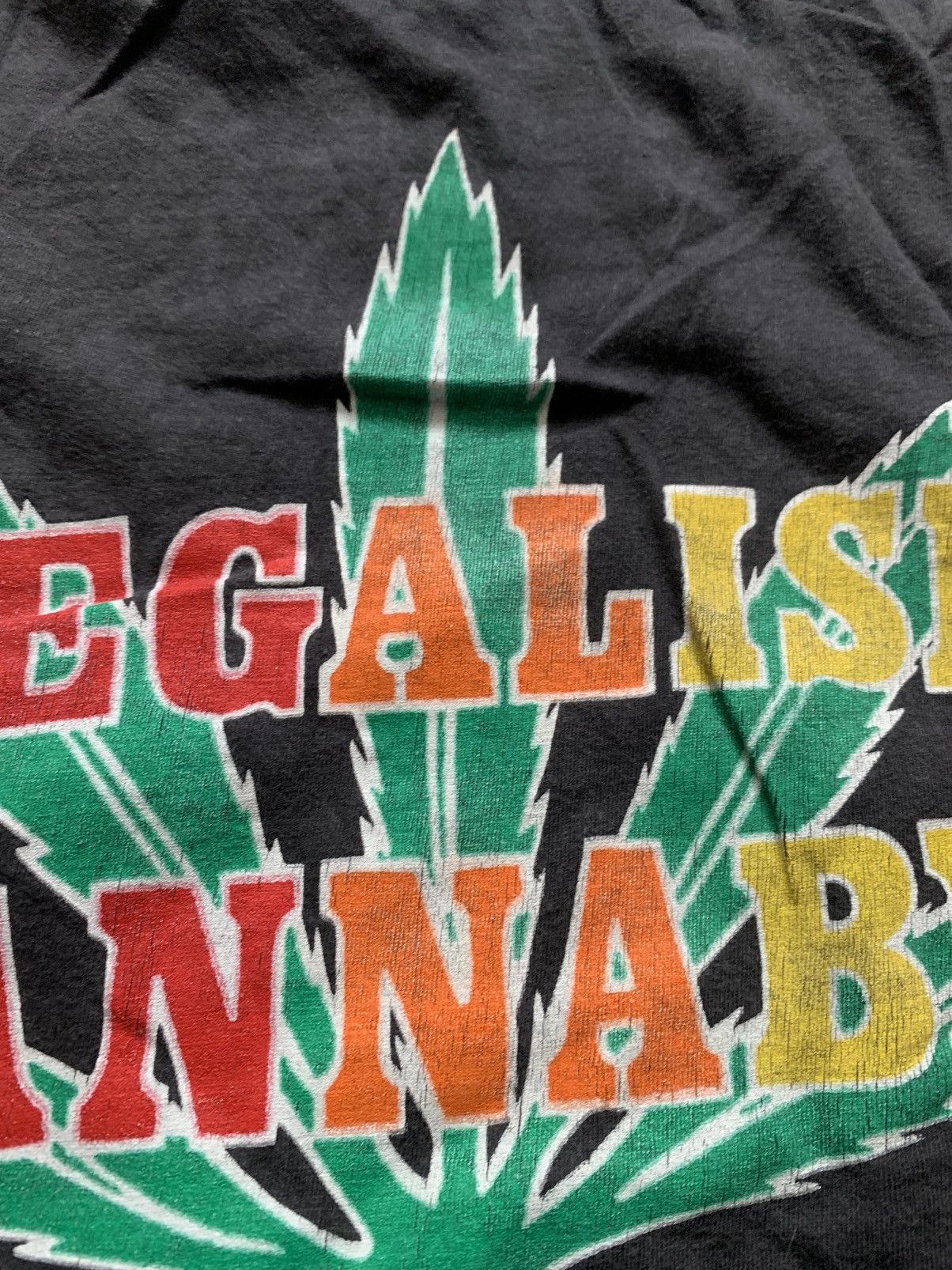 Vintage 🔥VINTAGE 90s LEGALISE CANNABIS Y2K OPIUM TSHIRT TEE Size US L / EU 52-54 / 3 - 3 Thumbnail