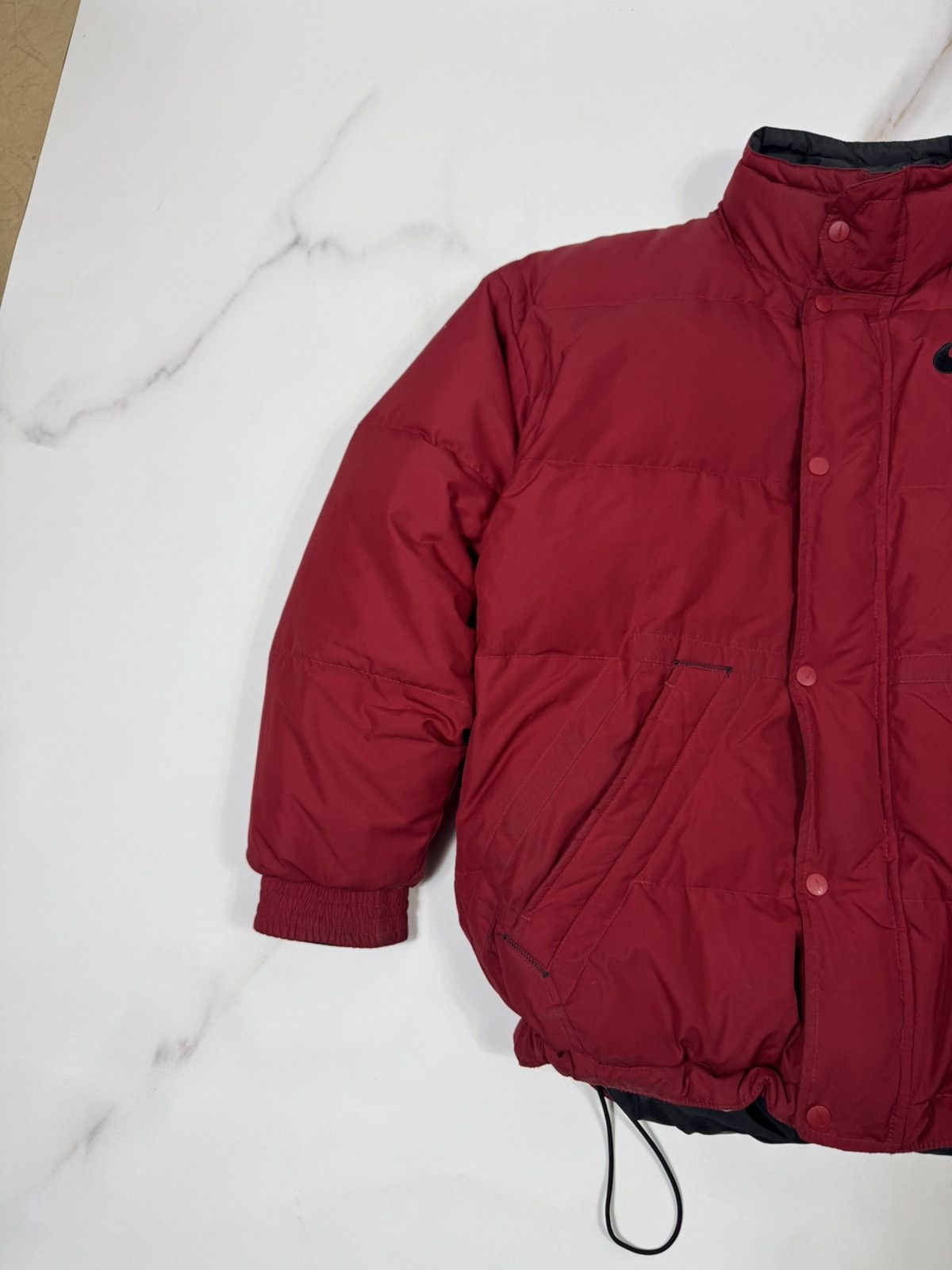Nike Vintage 90s Nike Big Swoosh Puffer Down Jacket Size US S / EU 44-46 / 1 - 4 Thumbnail