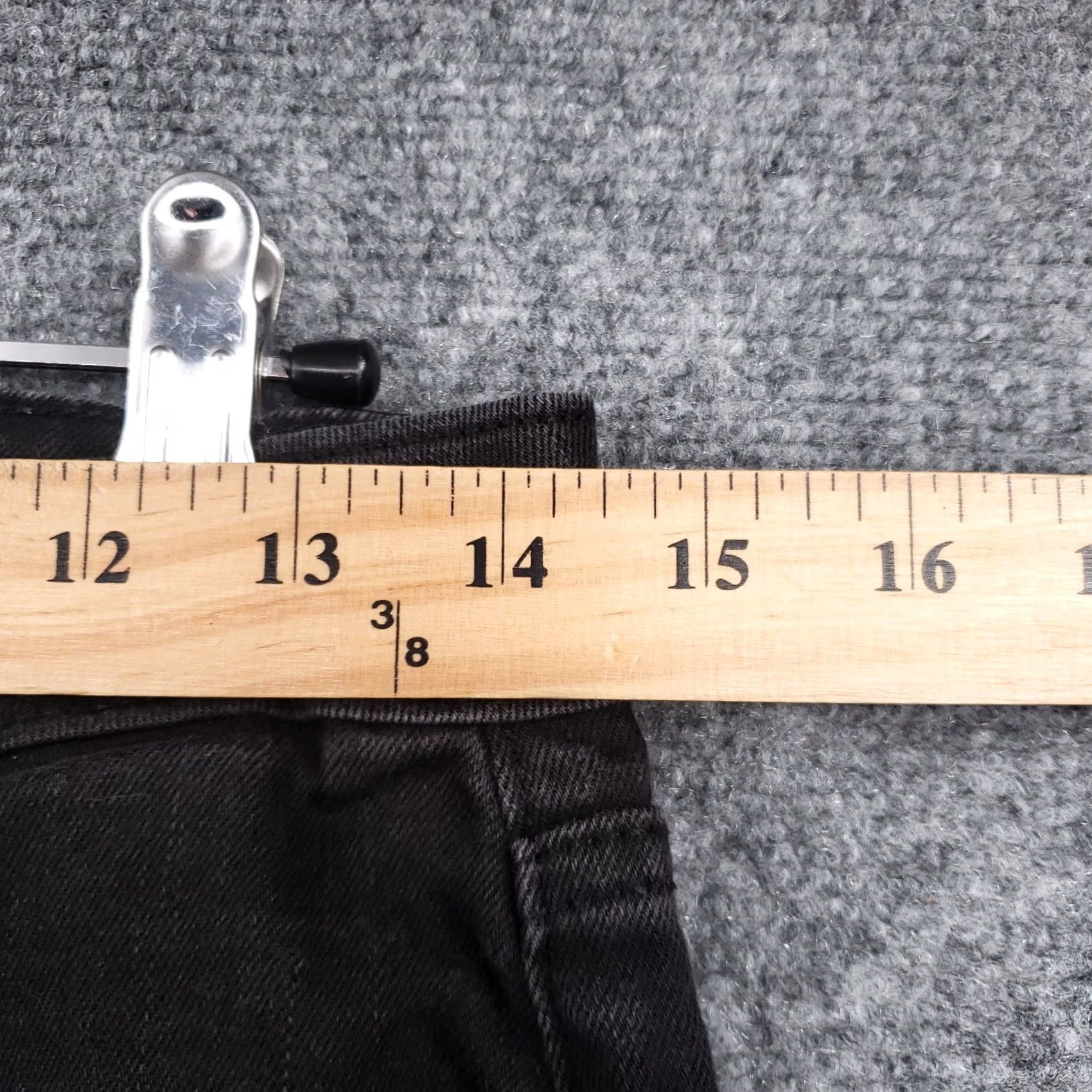 Levi's Levi's 535 Jeans Womens Black Super Skinny Mid Rise Dark Wash Denim Zip Fly 29x28 Size 29" - 7 Thumbnail