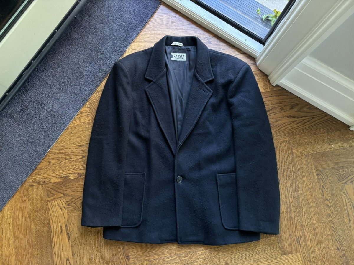 Vintage 1980s Vintage Wool Coat Dash Oversized Blazer Peacoat Crop Size US L / EU 52-54 / 3 - 12 Thumbnail