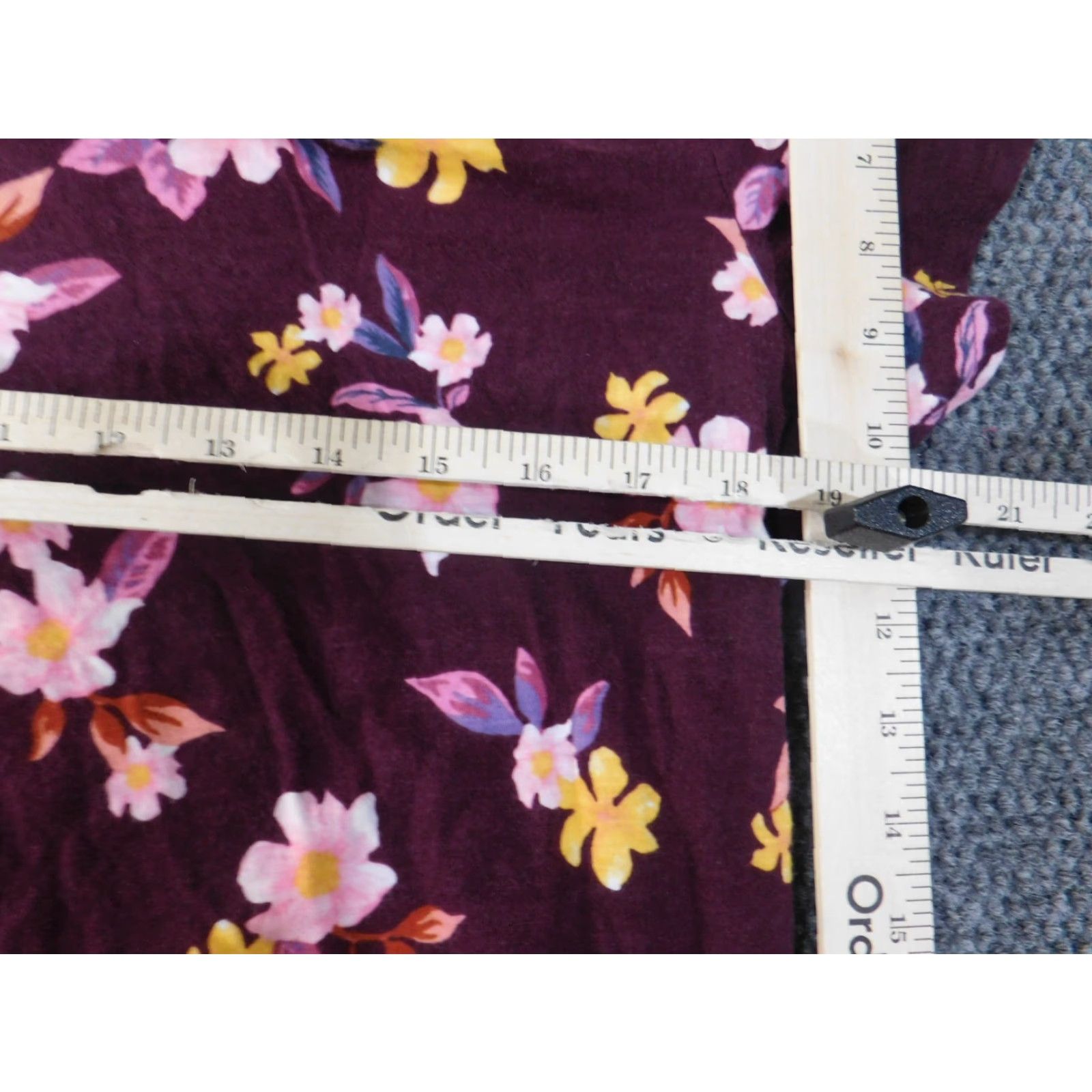 Victoria's Secret Victoria's Secret Pink Shirt Blouse Womens L Purple Floral Coastal Casual Dog Trim Size L / US 10 / IT 46 - 6 Thumbnail