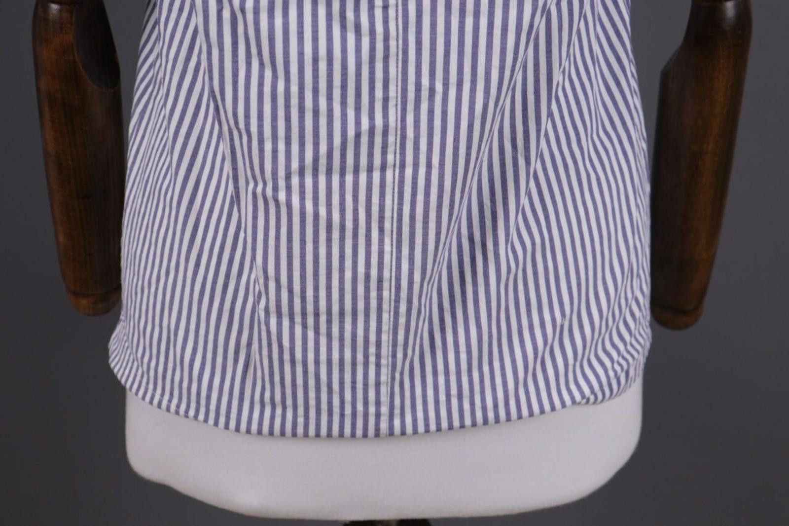 Designer S'Max Mara Multicolour Striped V-Neck Blouse Shirt Size 38 Size M / US 6-8 / IT 42-44 - 10 Thumbnail
