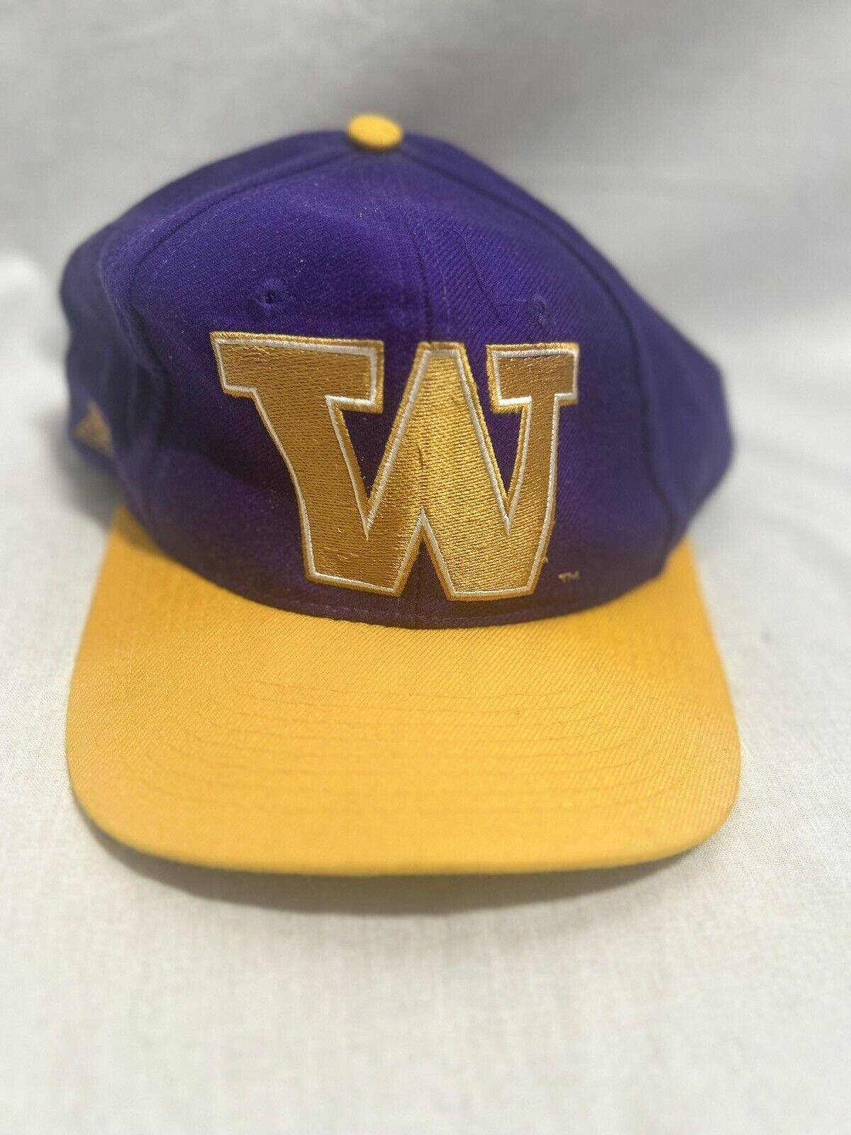 Designer Vintage 1990s Apex One Washington Huskies Blockhead Hat Size ONE SIZE - 1 Thumbnail