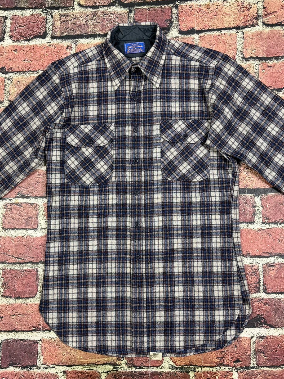 Pendleton Vintage Pendleton Shirt Blue Plaid Wool Country Traditionals Size US M / EU 48-50 / 2 - 3 Thumbnail