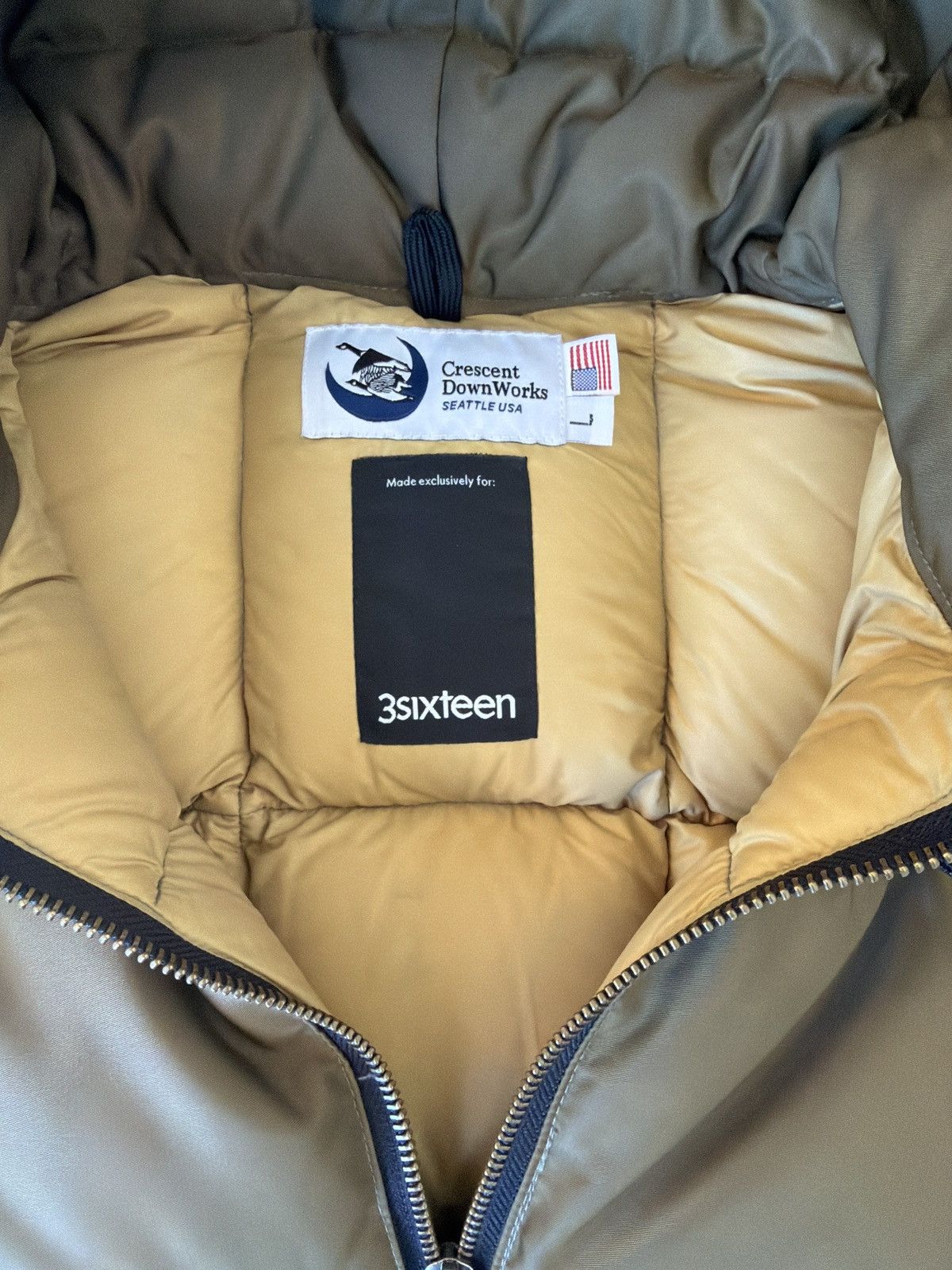 3sixteen Crescent Down Works - Oliver Down Puffer Hooded Jacket Size US L / EU 52-54 / 3 - 2 Thumbnail