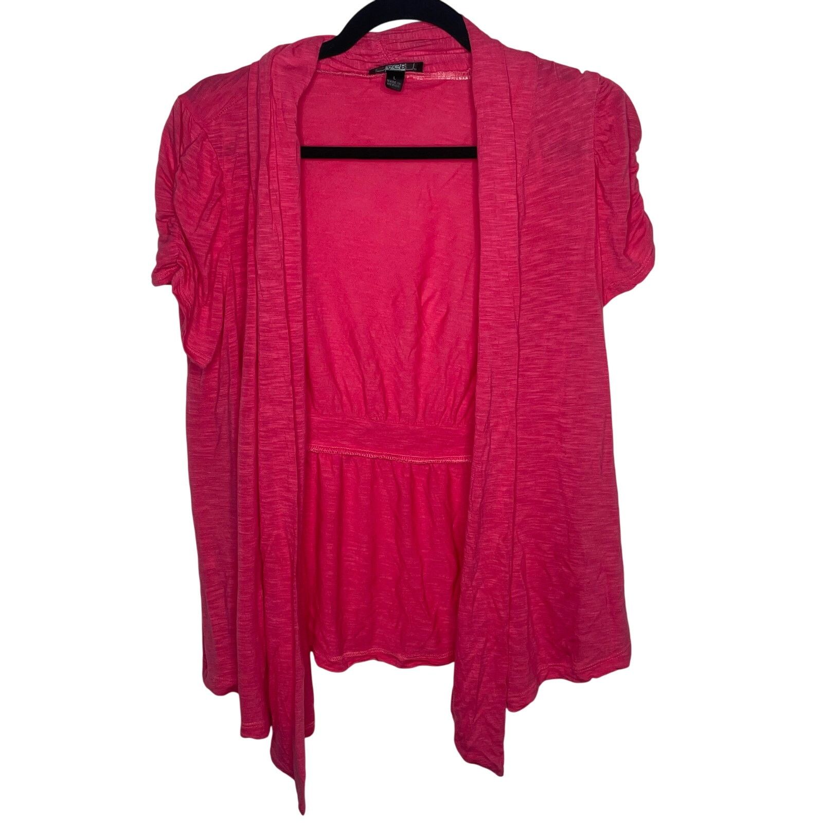 Other AGB Soft Open Short Sleeve Cardigan Size L / US 10 / IT 46 - 1 Thumbnail