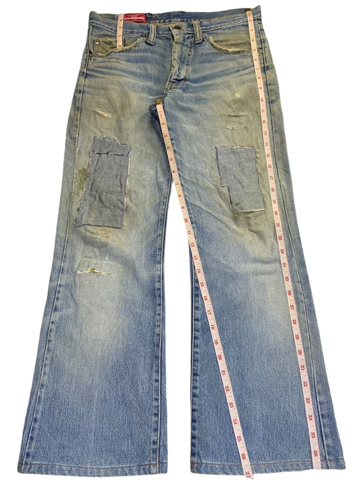 Japanese Brand Vintage Japanese Brand Mud Wash Talon Zipper Flare Jeans Size 31" - 11 Thumbnail
