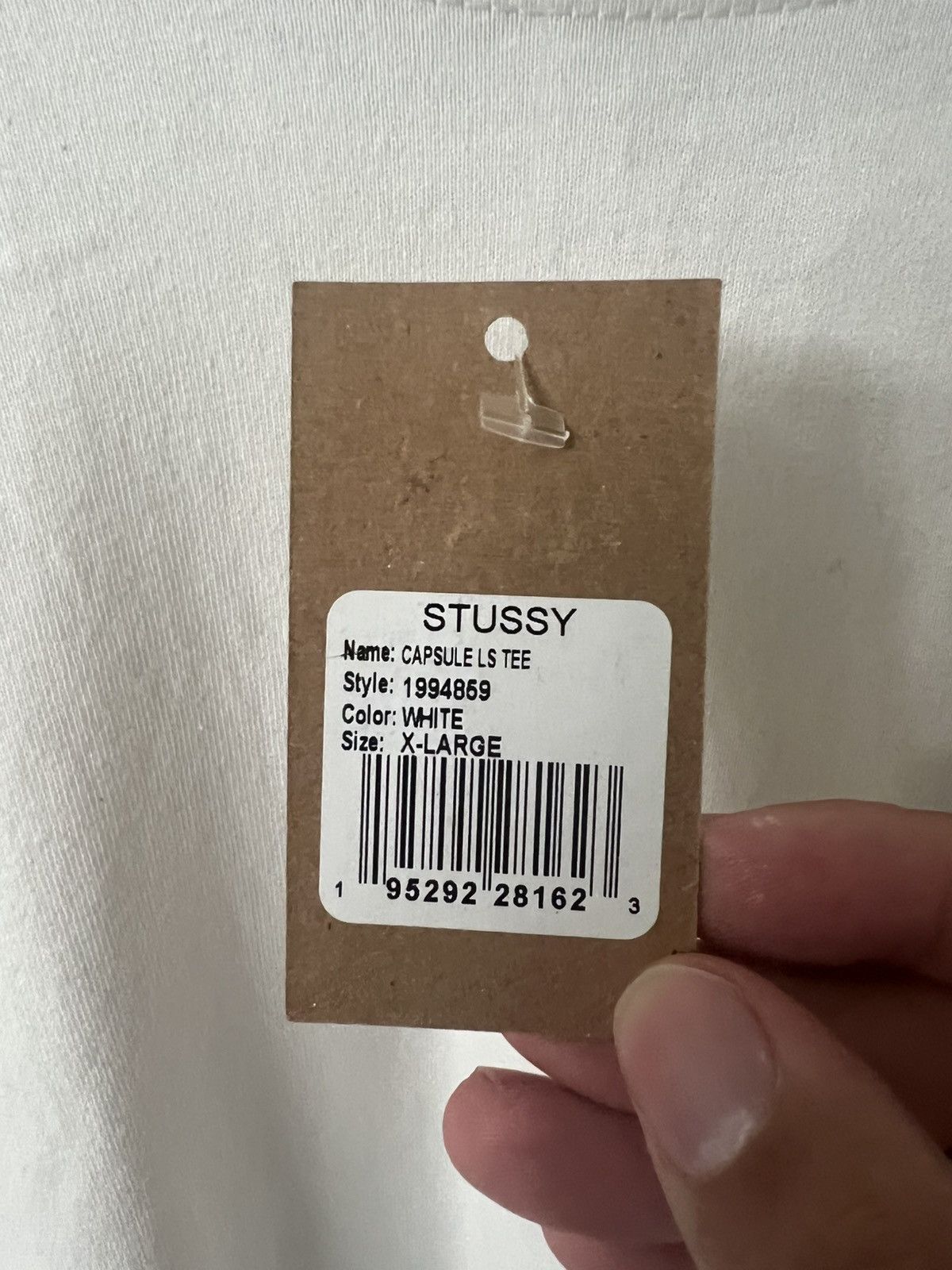 Stussy Stussy white long sleeve tee Size US XL / EU 56 / 4 - 4 Thumbnail