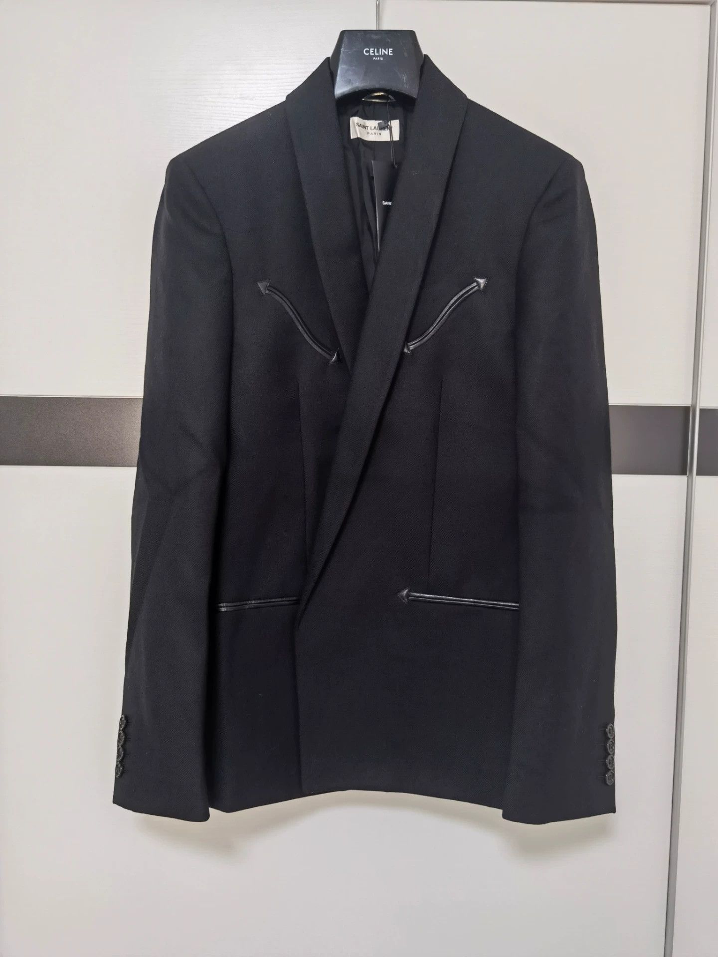 Saint Laurent Paris Saint Laurent Shawl Collar Blazer Size US M / EU 48-50 / 2 - 1 Thumbnail