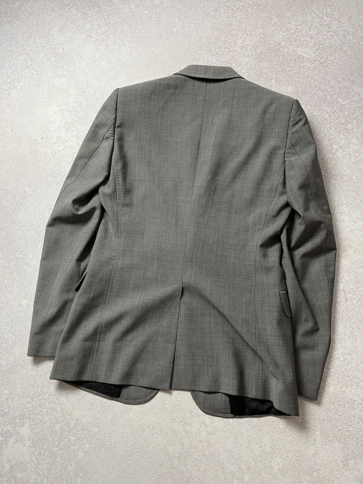 Gucci GUCCI Peak Lapel Grey 2 Btn Wool Mohair Blazer Size 36R - 4 Thumbnail