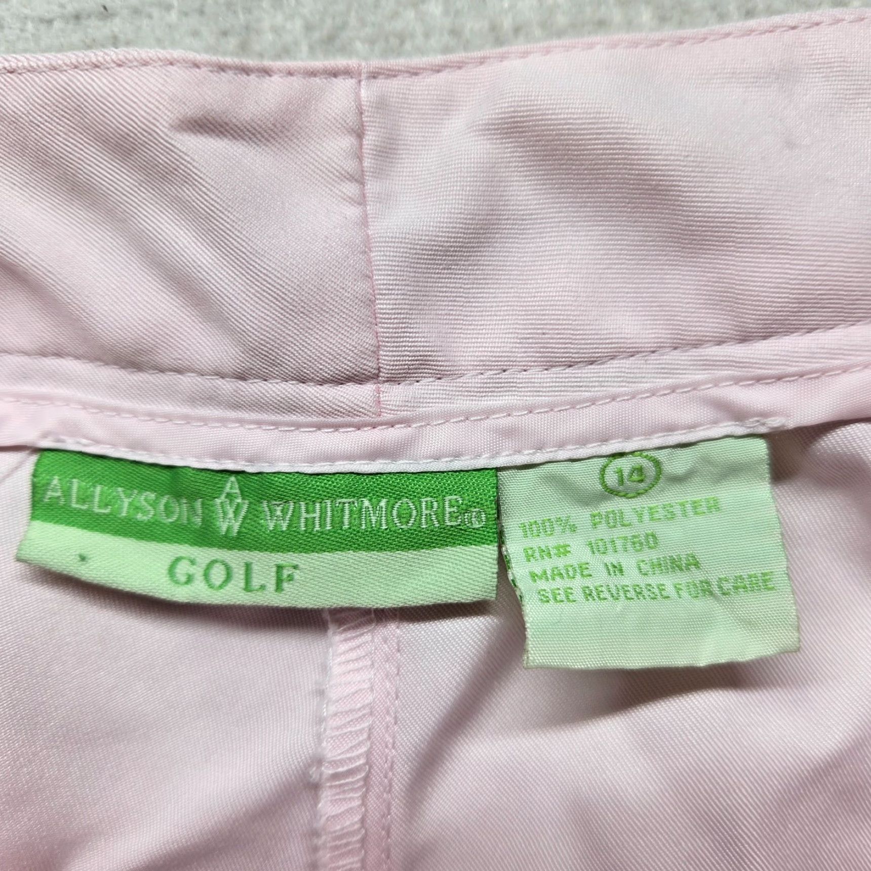 Vintage Allyson Whitmore Golf Shorts Solid Light Pink Knee High Adult Women's Size 14 Size 36" / US 14 / IT 50 - 2 Thumbnail