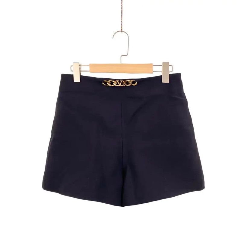 Valentino Valentino Women's Black Wool Shorts 0089 Size 24" / US 00 / IT 34 - 1 Thumbnail