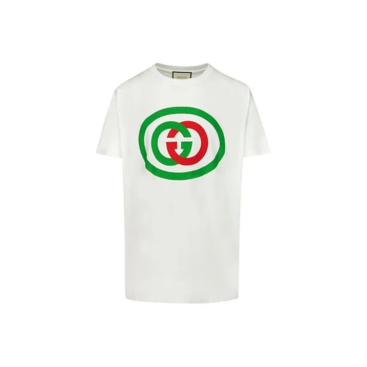 Gucci Oversized Double G Logo Short Sleeve T-Shirt