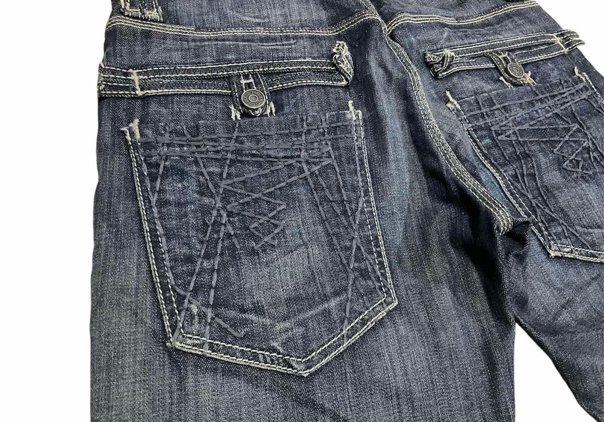 If Six Was Nine × Jimmy Taverniti × Le Grande Bleu (L.G.B.) 🔥Sick Y2K Taverniti Jeans Flared Denim Gimmick Pockets Size US 30 / EU 46 - 9 Thumbnail