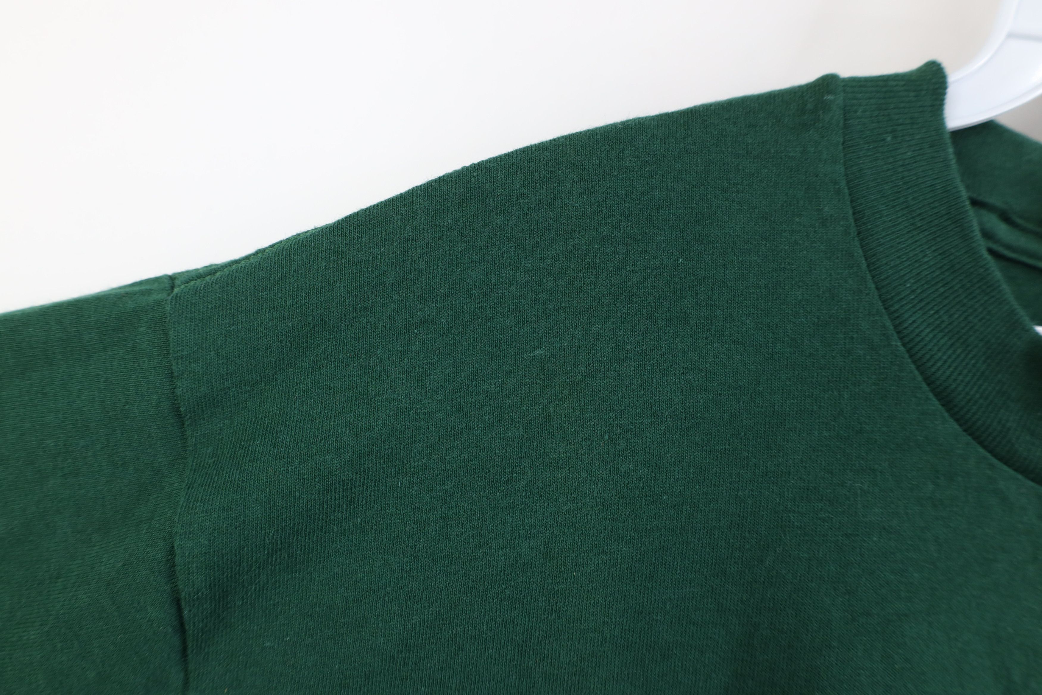 Vintage Vintage 90s Streetwear Blank Short Sleeve T-Shirt Green Size US M / EU 48-50 / 2 - 5 Thumbnail