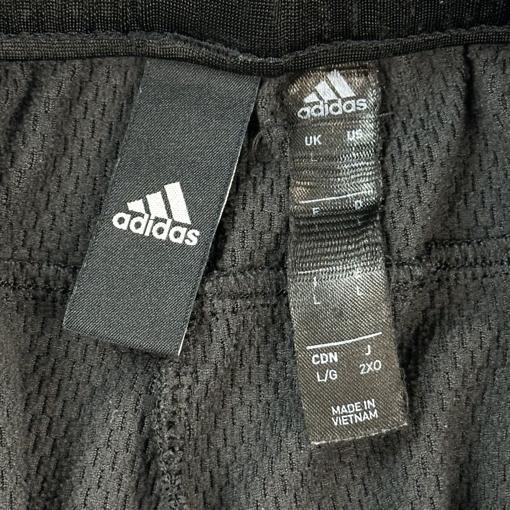 Adidas Adidas Pants Mens Large Dark Gray Climawarm Fleece Open Hem Warmup Sweatpants Size US 33 - 7 Thumbnail