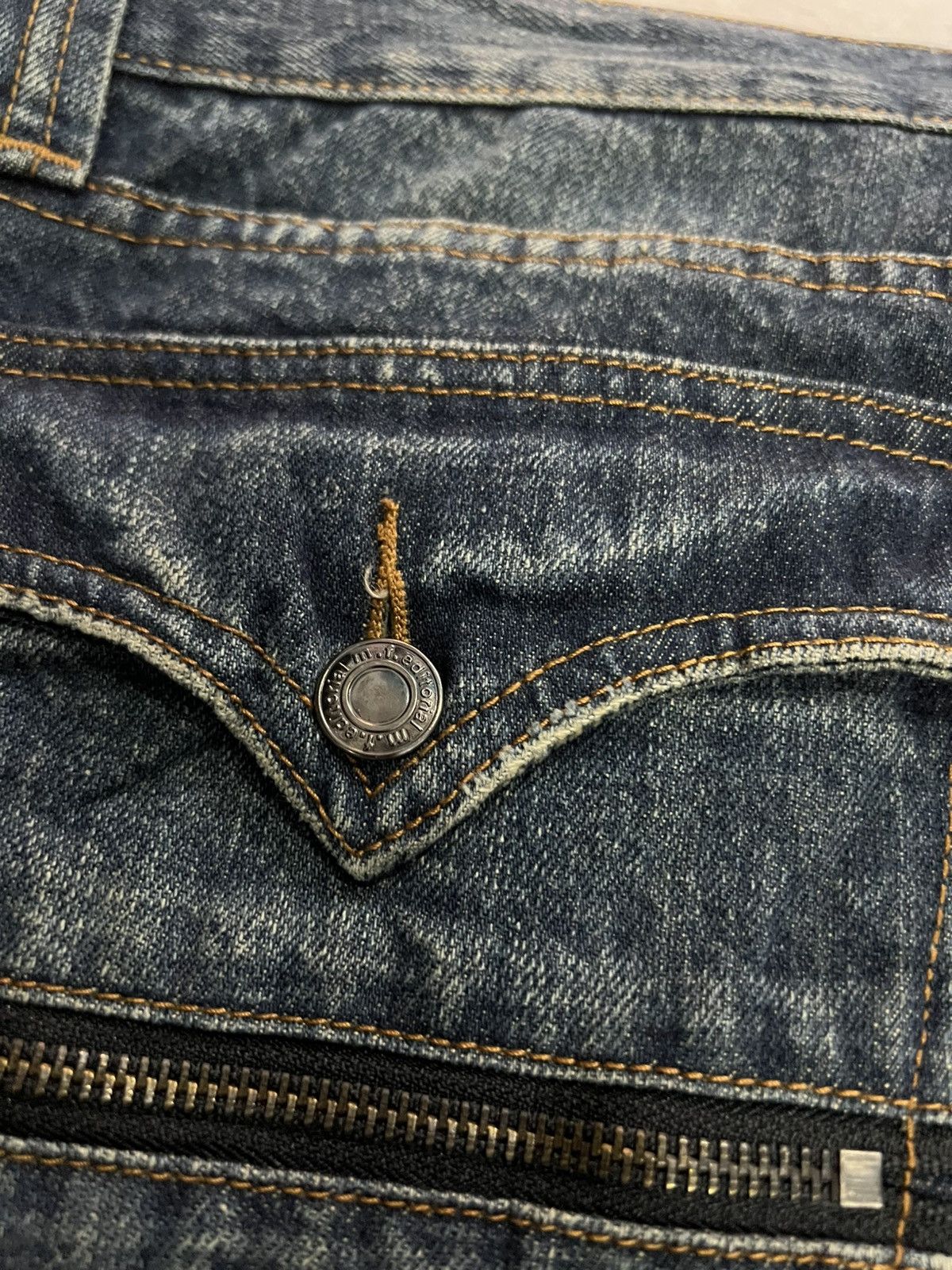 If Six Was Nine × Japanese Brand × Seditionaries 🌈90s style m.f.editorial Flare Mud Wash Jean Japan Size US 31 - 17 Thumbnail