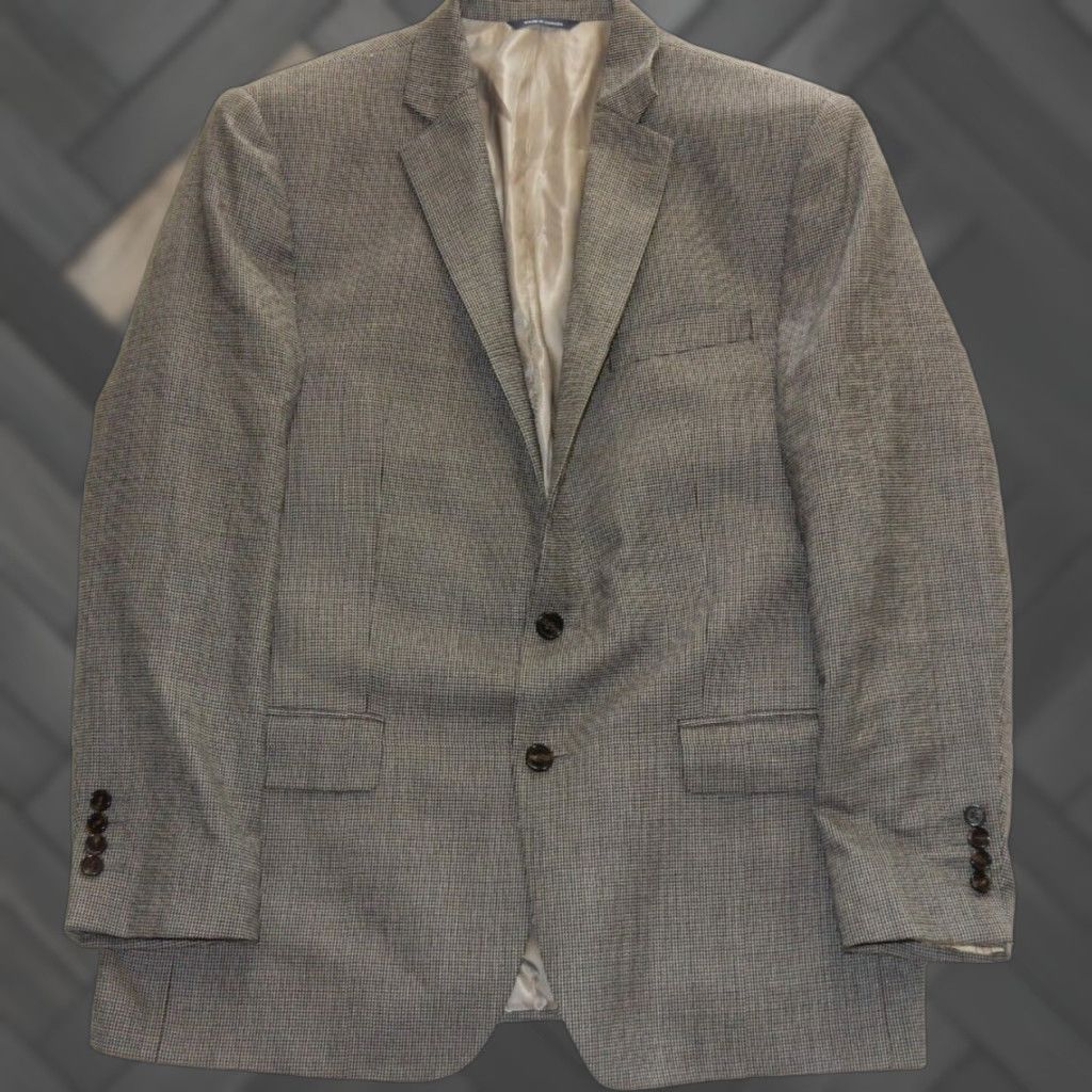 Ralph Lauren VINTAGE Ralph Lauren Men's Blazer Sport Coat Jacket Wool Size 42R Gray 90s Mens Size 42R - 1 Thumbnail