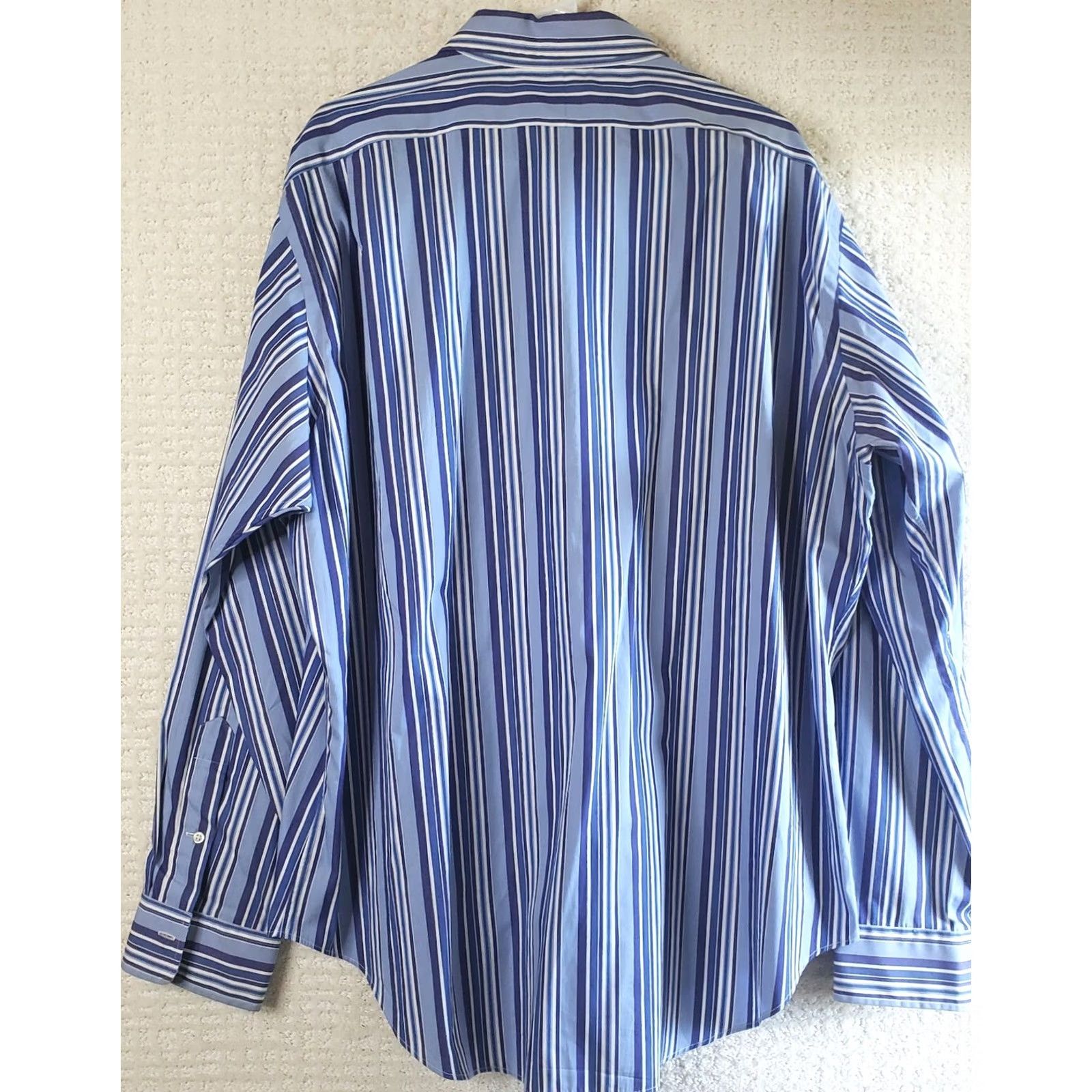 Polo Ralph Lauren Polo Ralph Lauren Button-Up Shirt Purple Striped Long Sleeve Pony XXL Men’s Button-Up Shirt Regular Fit Size US XXL / EU 58 / 5 - 4 Thumbnail