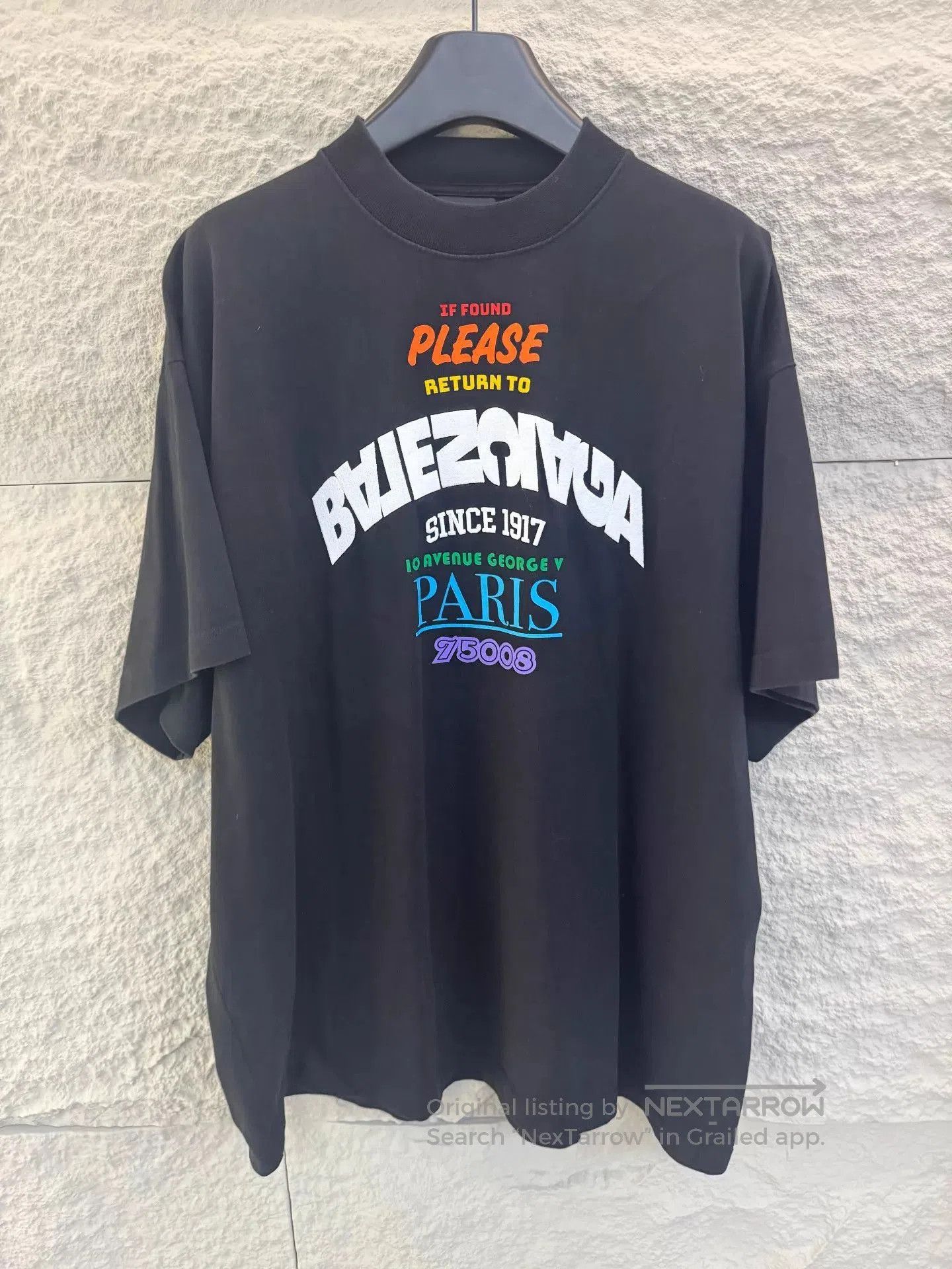 Balenciaga Black Short Sleeve Graphic Print T-Shirt. Size US M / EU 48-50 / 2 - 1 Thumbnail