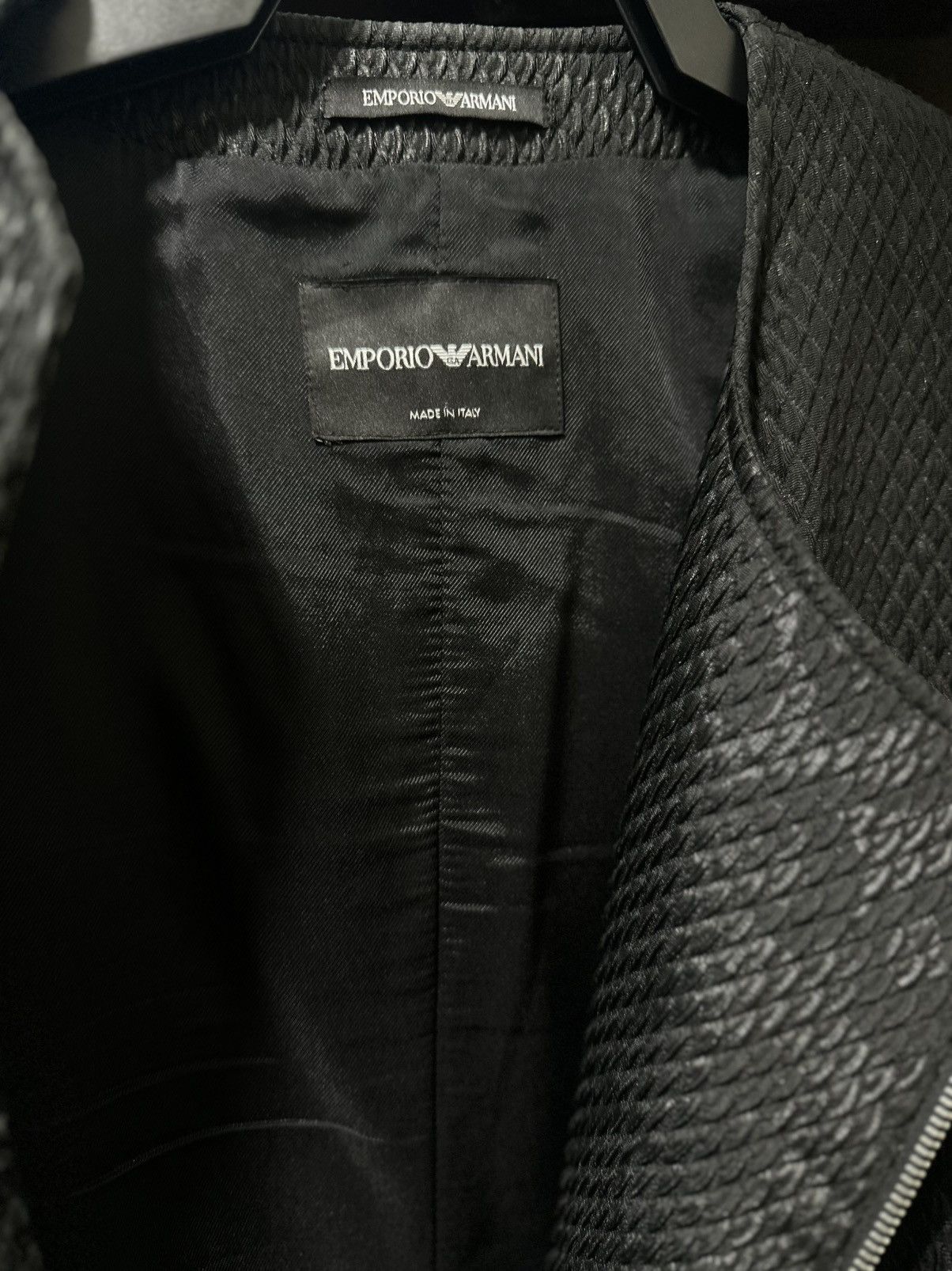 Emporio Armani E A bikers jacket handcrafted in italy , rare to found ,, Size US L / EU 52-54 / 3 - 2 Thumbnail
