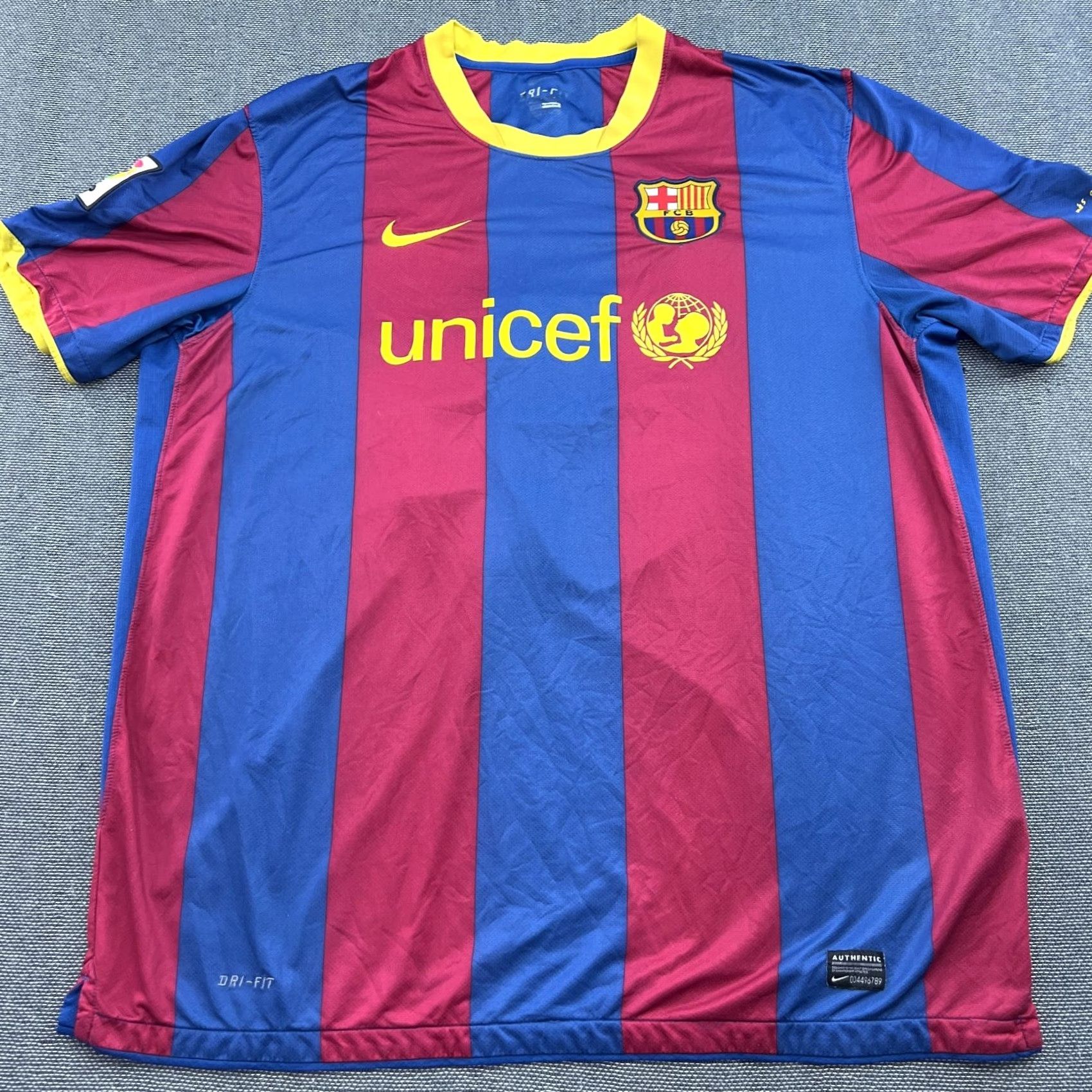 Nike Nike Barcelona 2010-2011 Home Messi #10 Football Jersey Mens 2XL Football Shirt Short Sleeve Multicolor Nike Mens Athletic Jersey Size US XXL / EU 58 / 5 - 3 Thumbnail