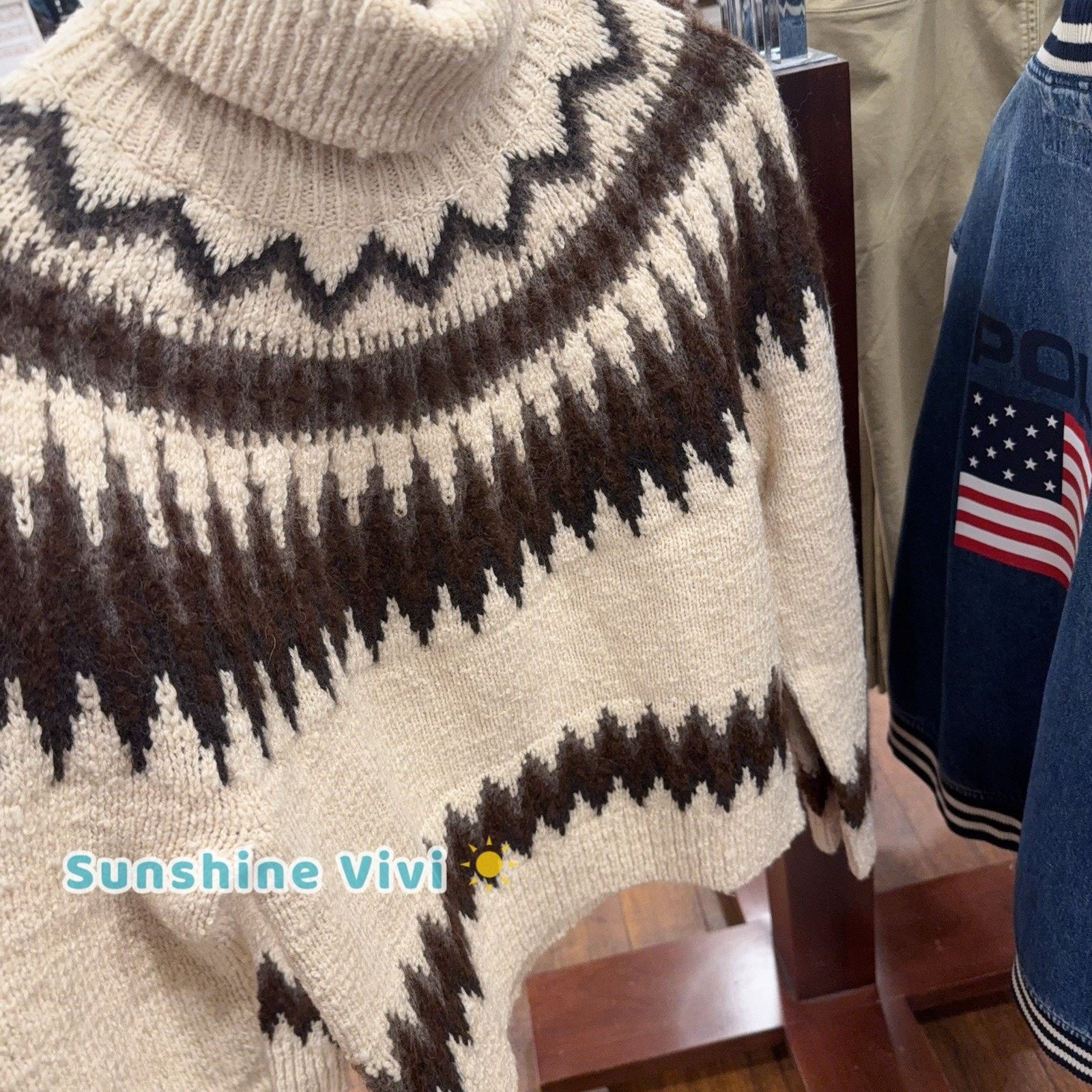 Polo Ralph Lauren NWT Polo Ralph Lauren Fair Isle Wool Blend Turtleneck Woman Size M / US 6-8 / IT 42-44 - 3 Thumbnail