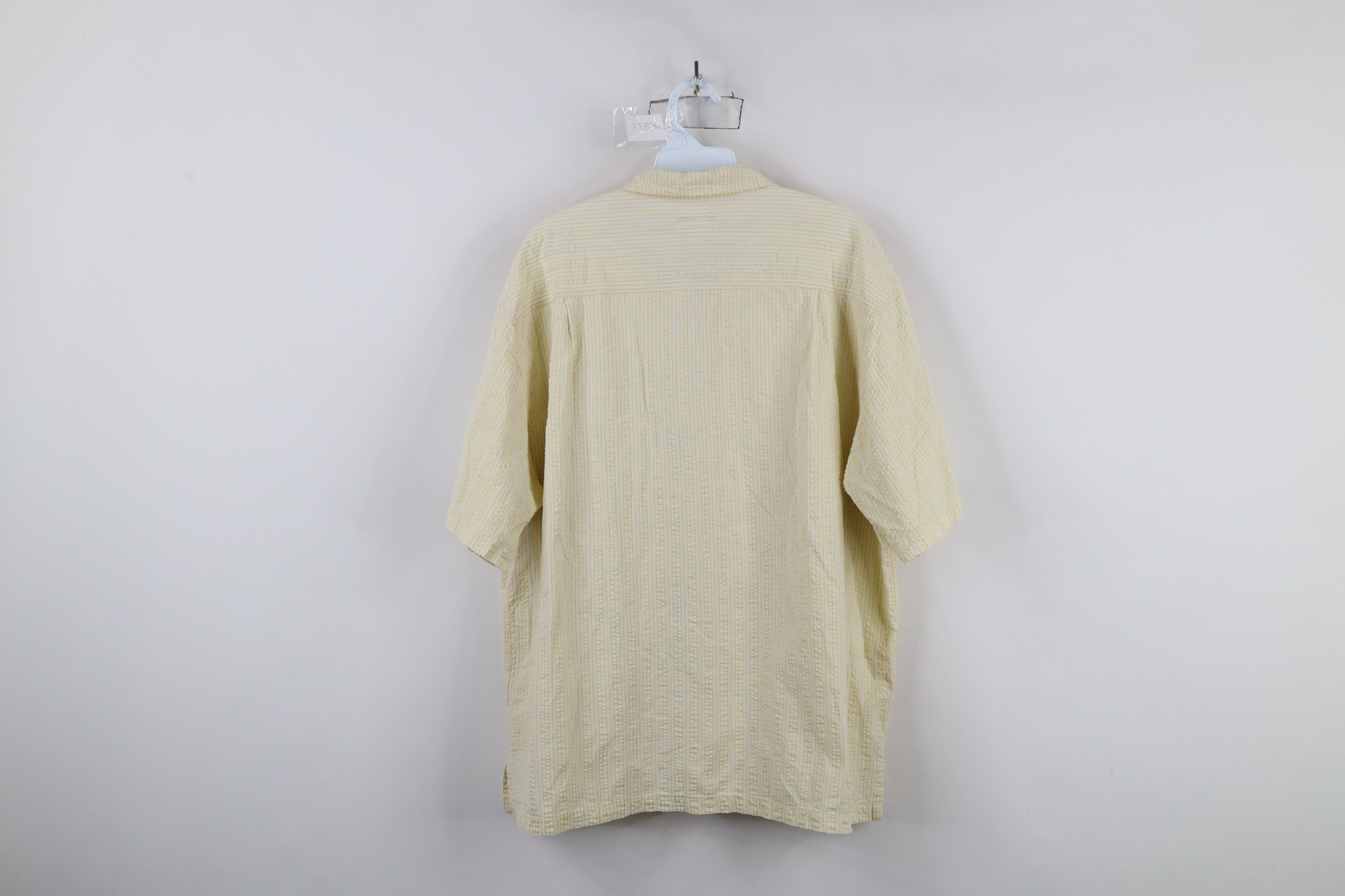 Patagonia × Vintage Vintage 70s Patagonia Seersucker Short Sleeve Button Shirt Size US L / EU 52-54 / 3 - 9 Thumbnail