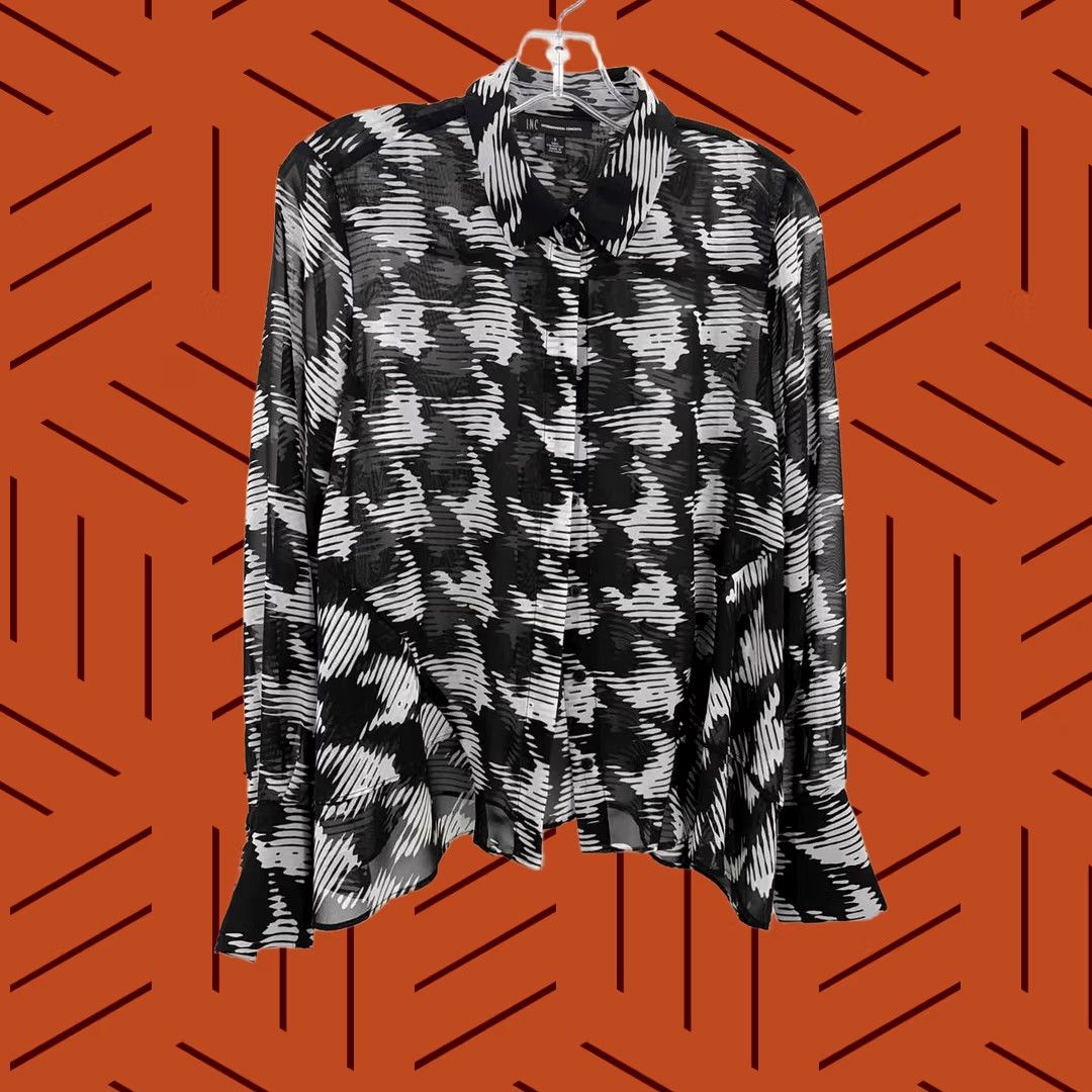 Incu INC Small Black Pre Owned Size Button Down Size S / US 4 / IT 40 - 1 Thumbnail