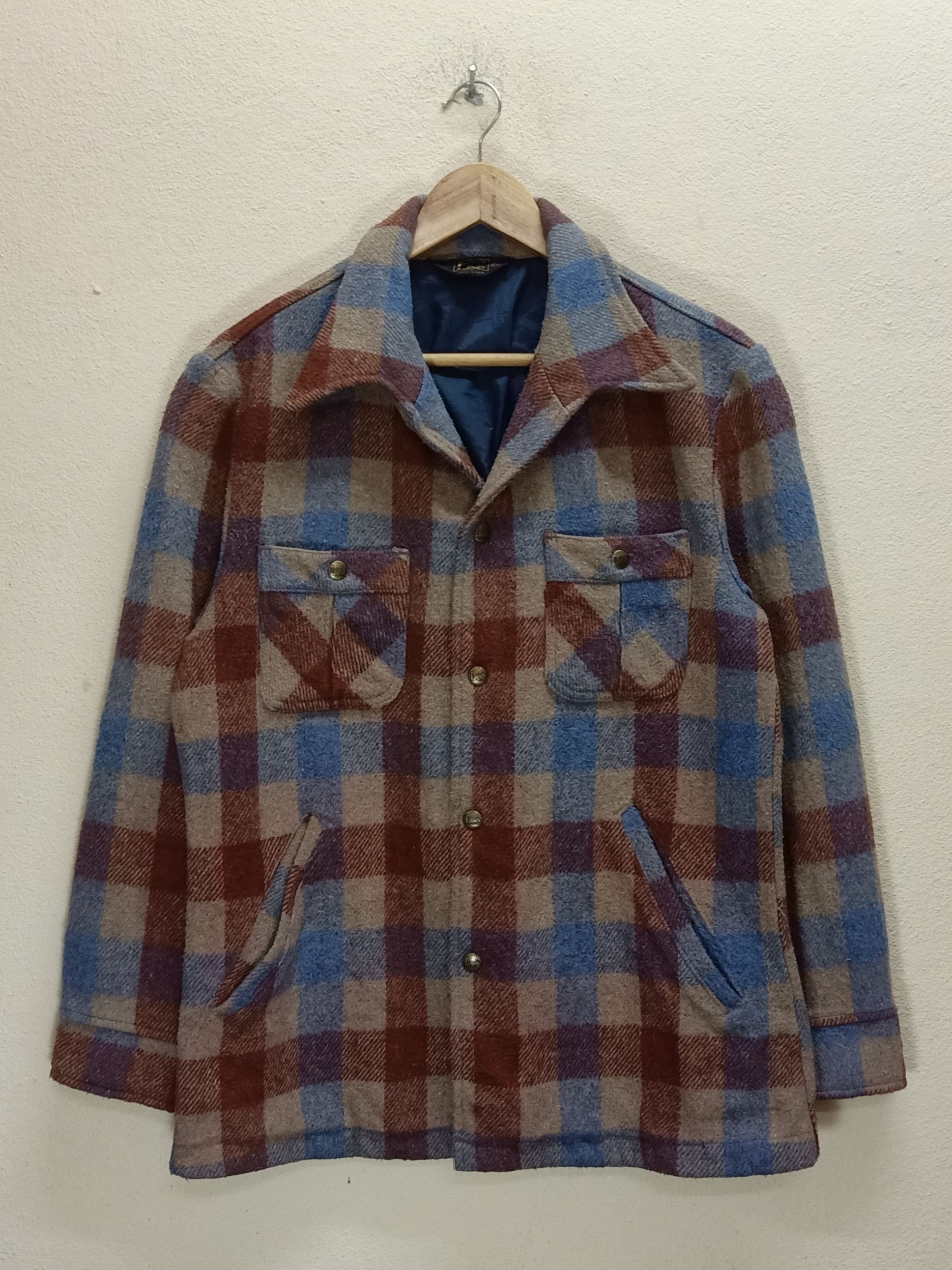 Lee × Made In Usa × Vintage 70's LEE JEANS Vintage Made In USA Flannel