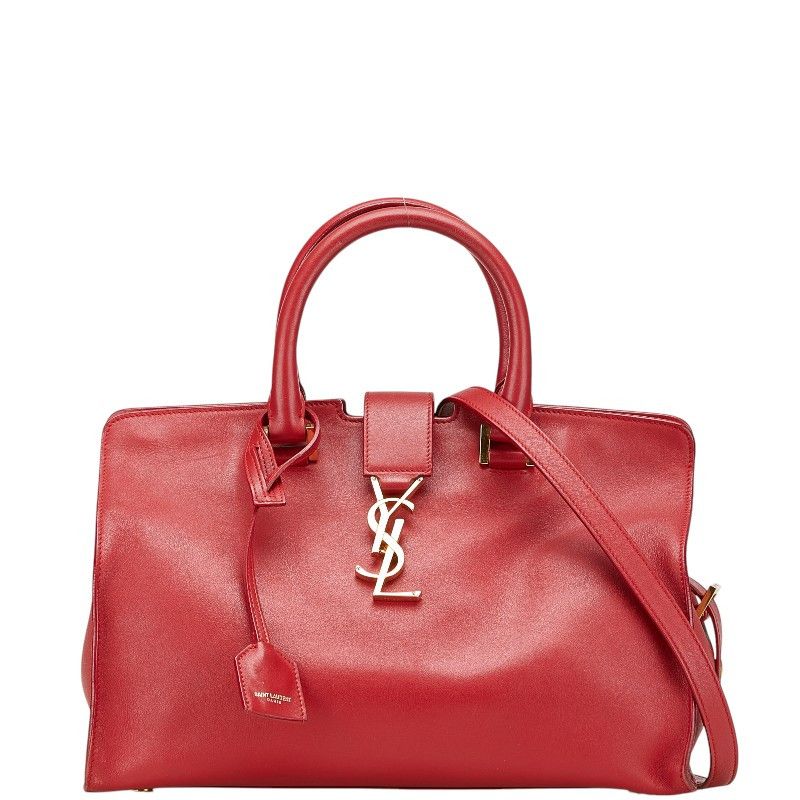 Yves Saint Laurent Yves Saint Laurent Saint Laurent Baby Cabas Leather 2way Bag Leather Shoulder Bag 394461 Size ONE SIZE - 1 Thumbnail