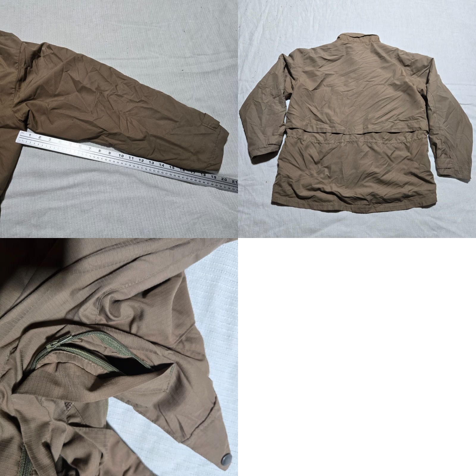 Basic Editions Basic Editions Bomber Jacket Coat Solid Brown Adult Men's Size L Large Size US L / EU 52-54 / 3 - 8 Thumbnail