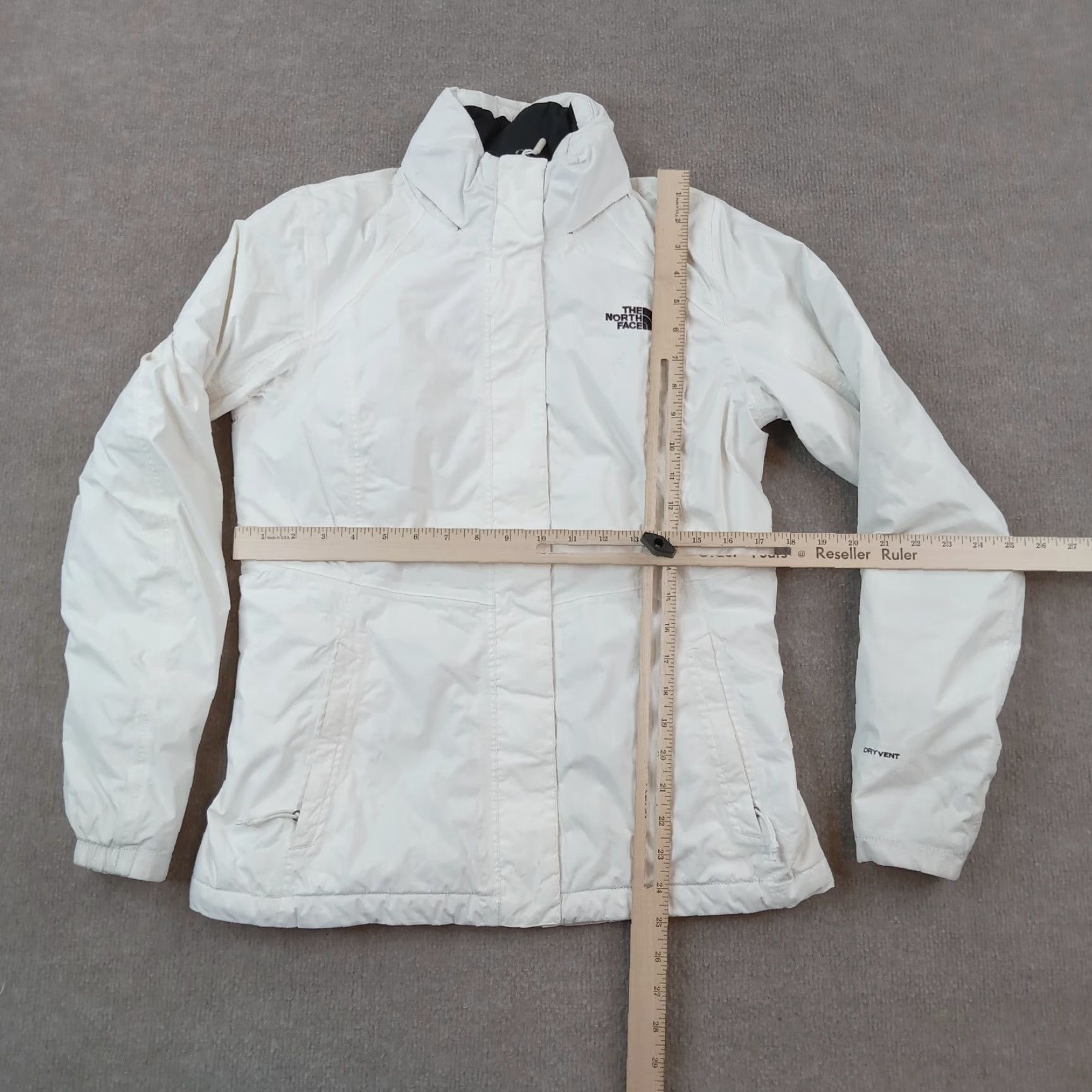 The North Face The North Face Resolve Womens Small White Full Zip Hooded Dry Vent Jacket Size S / US 4 / IT 40 - 2 Thumbnail