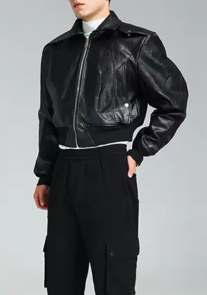 Japanese Brand BlackPU Leather Jacket Opium Size US M / EU 48-50 / 2 - 7 Thumbnail