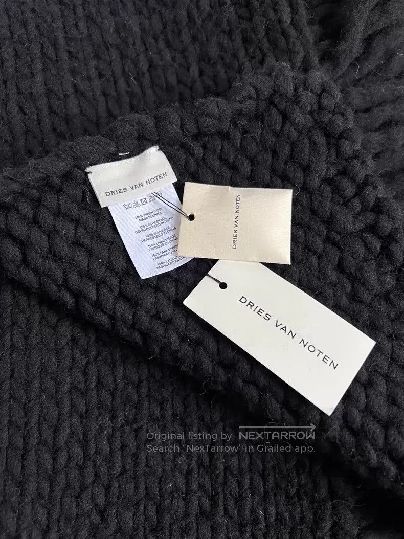 Dries Van Noten Dries Van Noten Wool Knit Tassel Scarf Size ONE SIZE - 3 Thumbnail