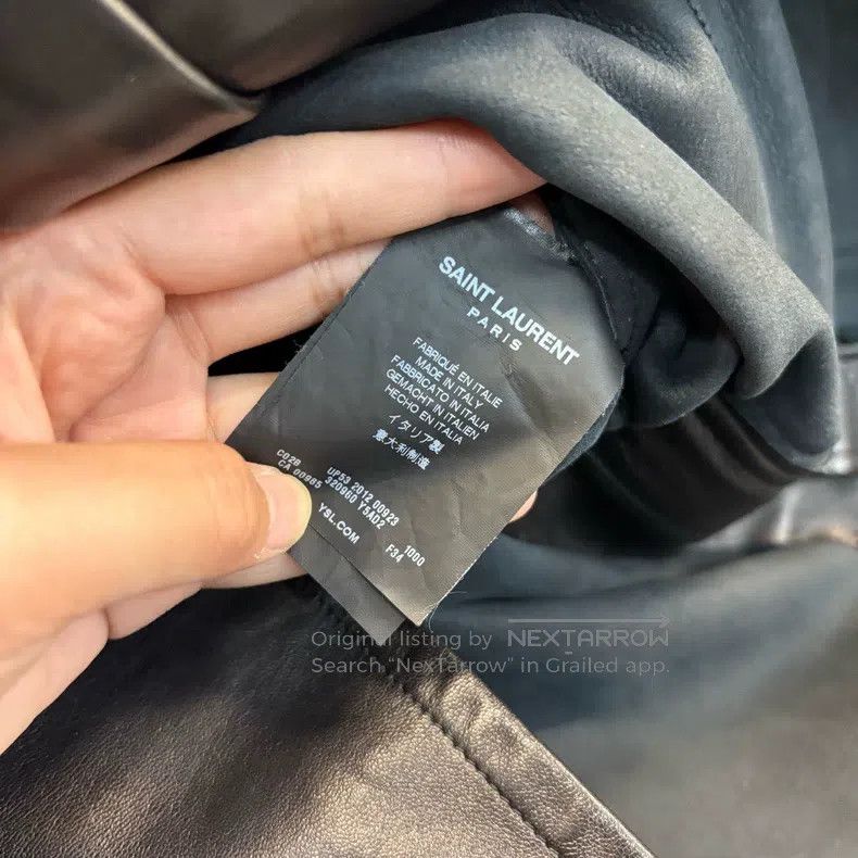 Saint Laurent Paris Saint Laurent Paris Black Leather Jacket Size XXS / US 00 / IT 34 - 3 Thumbnail